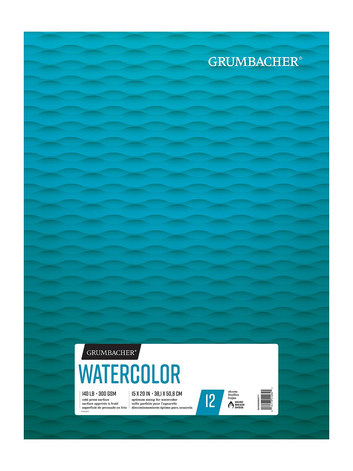 Watercolor Pads 15 in. x 20 in. 12 sheets