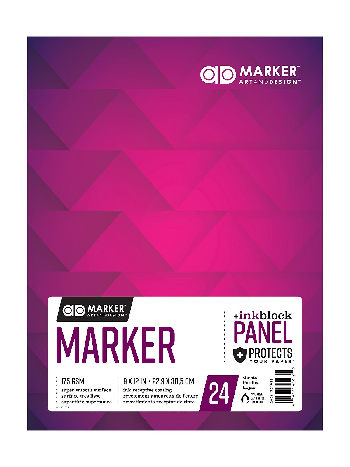 Ad Marker Pads 9 In. X 12 In. 24 Sheets