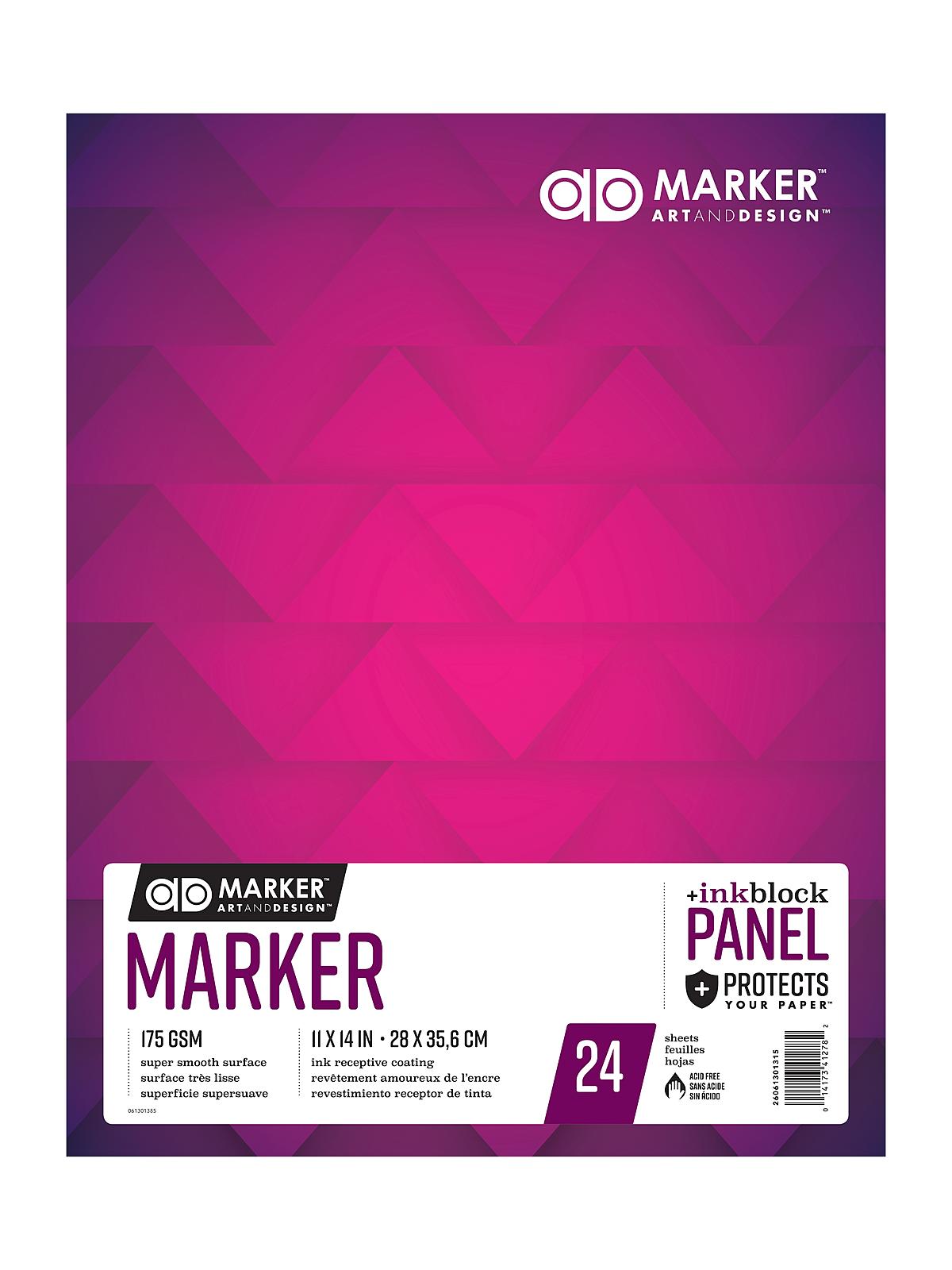Ad Marker Pads 11 In. X 14 In. 24 Sheets