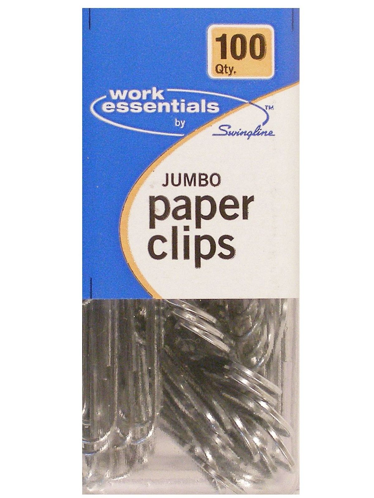 Work Essentials Jumbo Paper Clips pack of 100