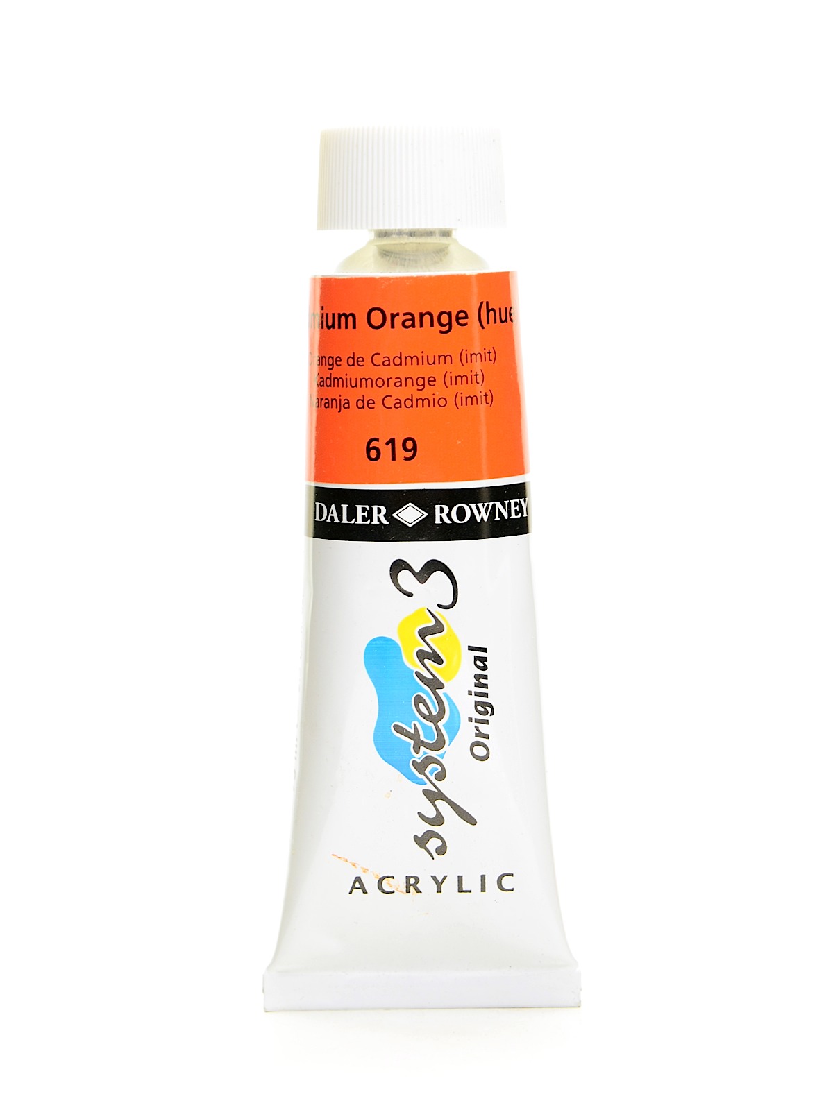System 3 Acrylic Colour Cadmium Orange Hue 75 Ml