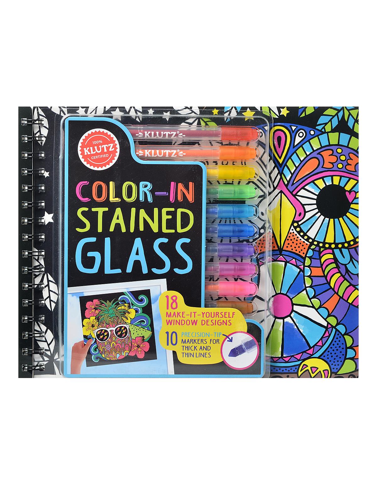 Color-in Stained Glass Each