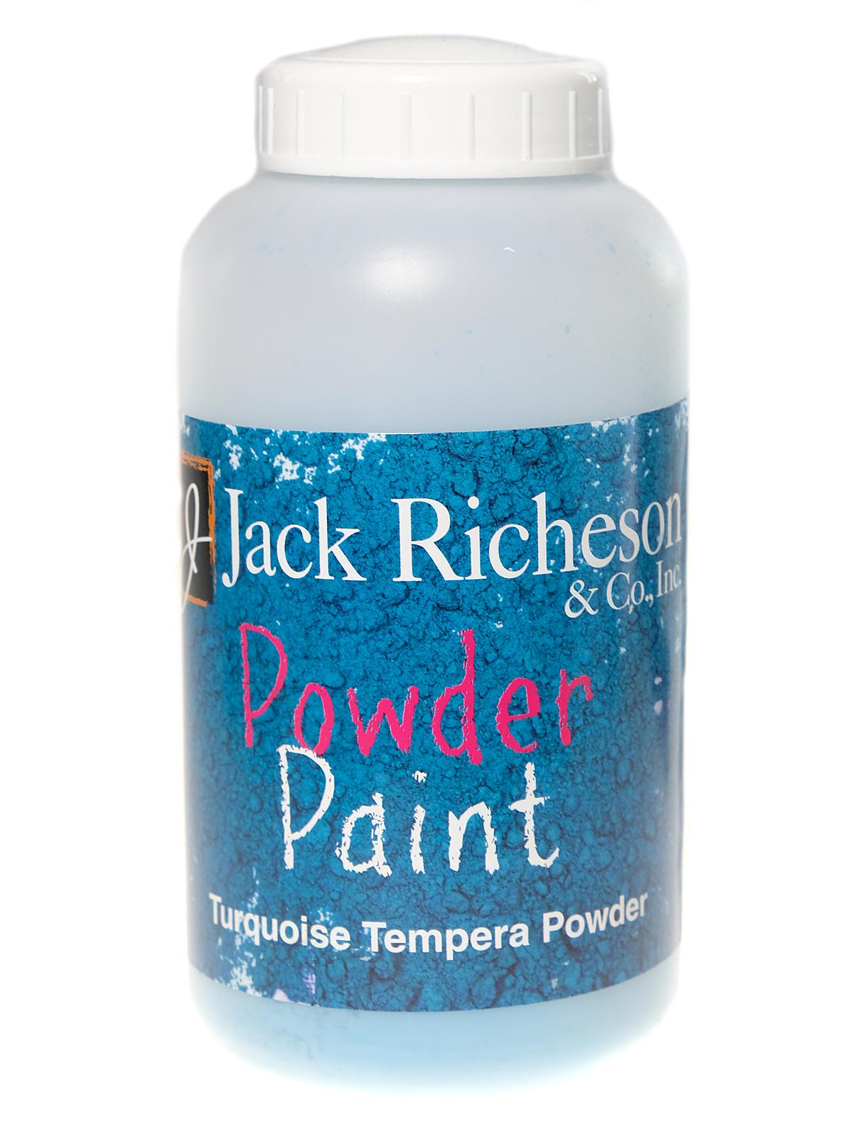 Powder Tempera Paint turquoise 16 oz. jar