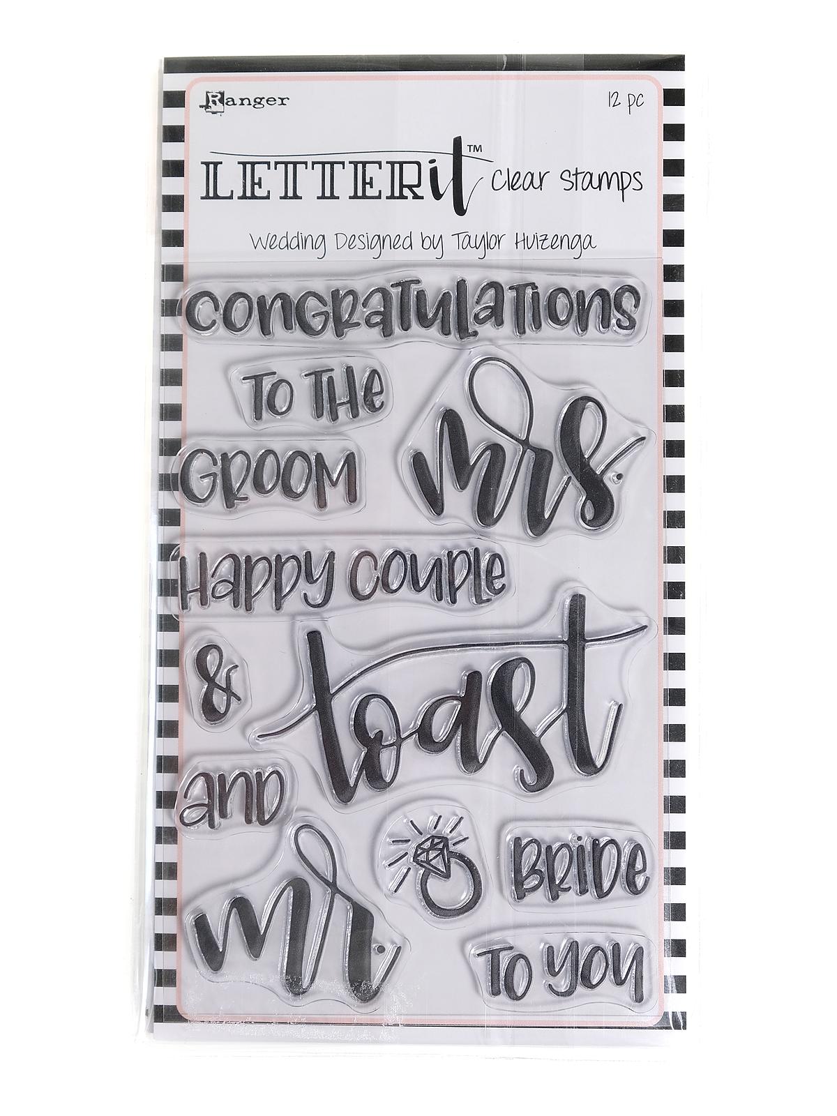 Letter It Clear Stamp Sets 4 in. x 6 in. wedding