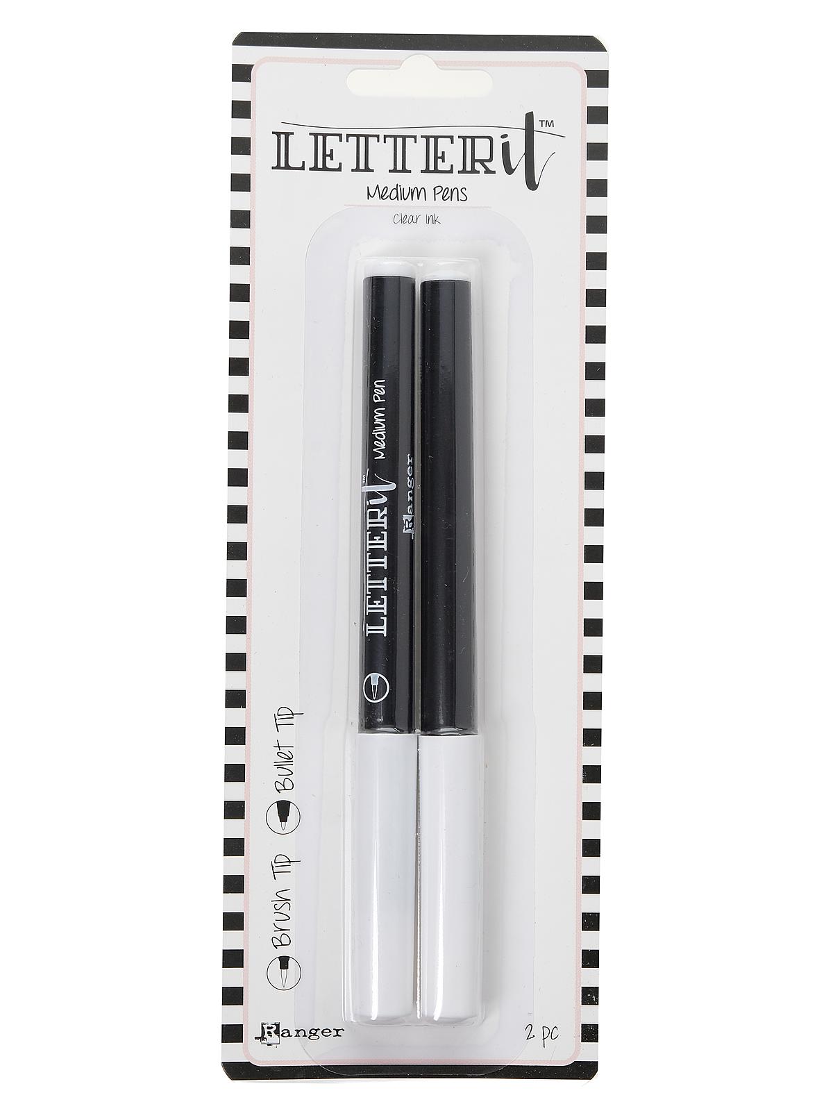 Letter It Medium Pens set #1 brush and bullet tip