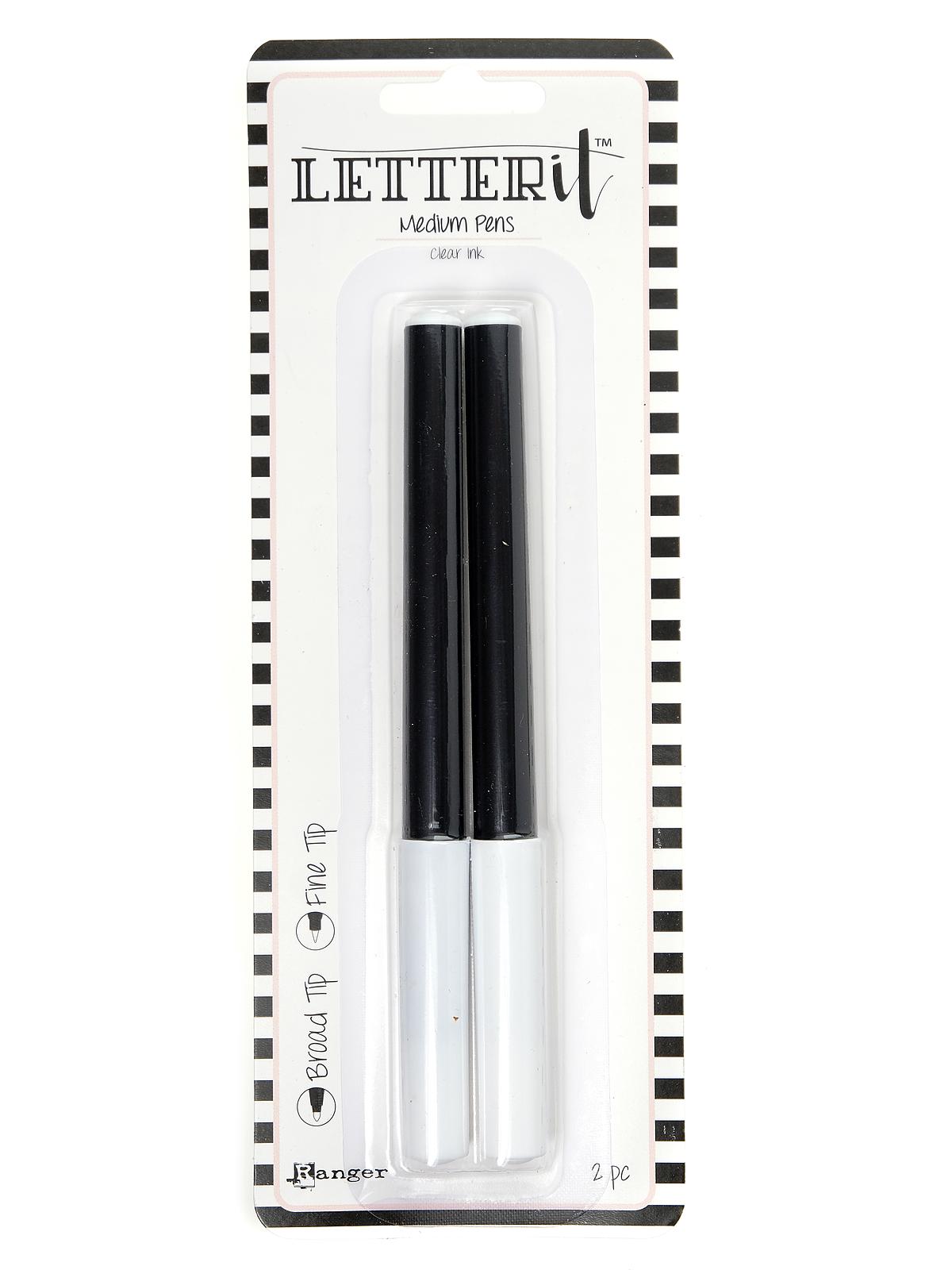 Letter It Medium Pens set #2 broad and fine tip
