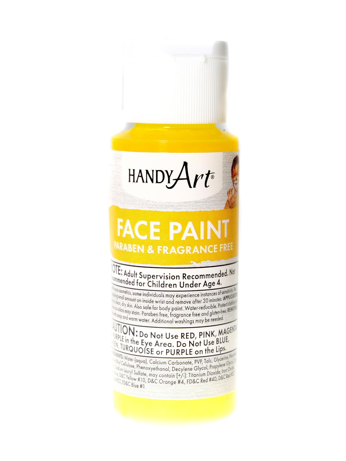 Face Paint Yellow 2 Oz.