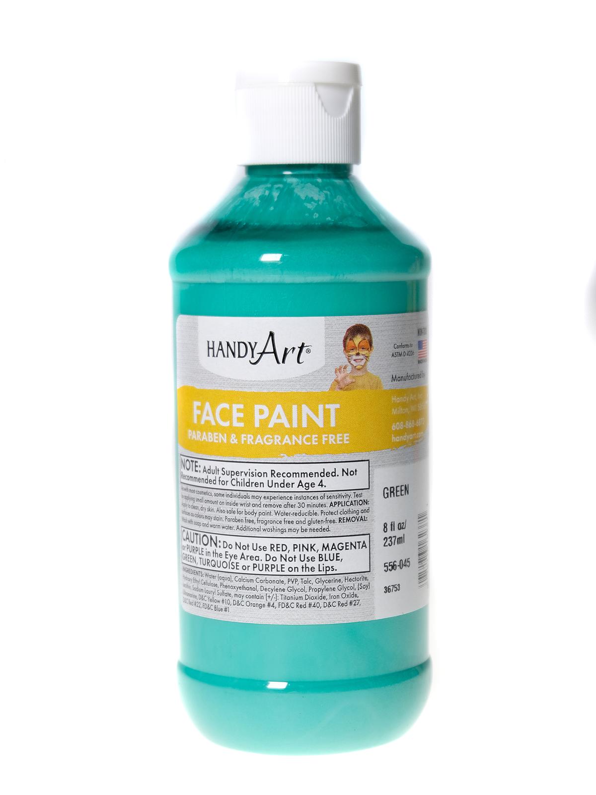 Face Paint Green 8 Oz.