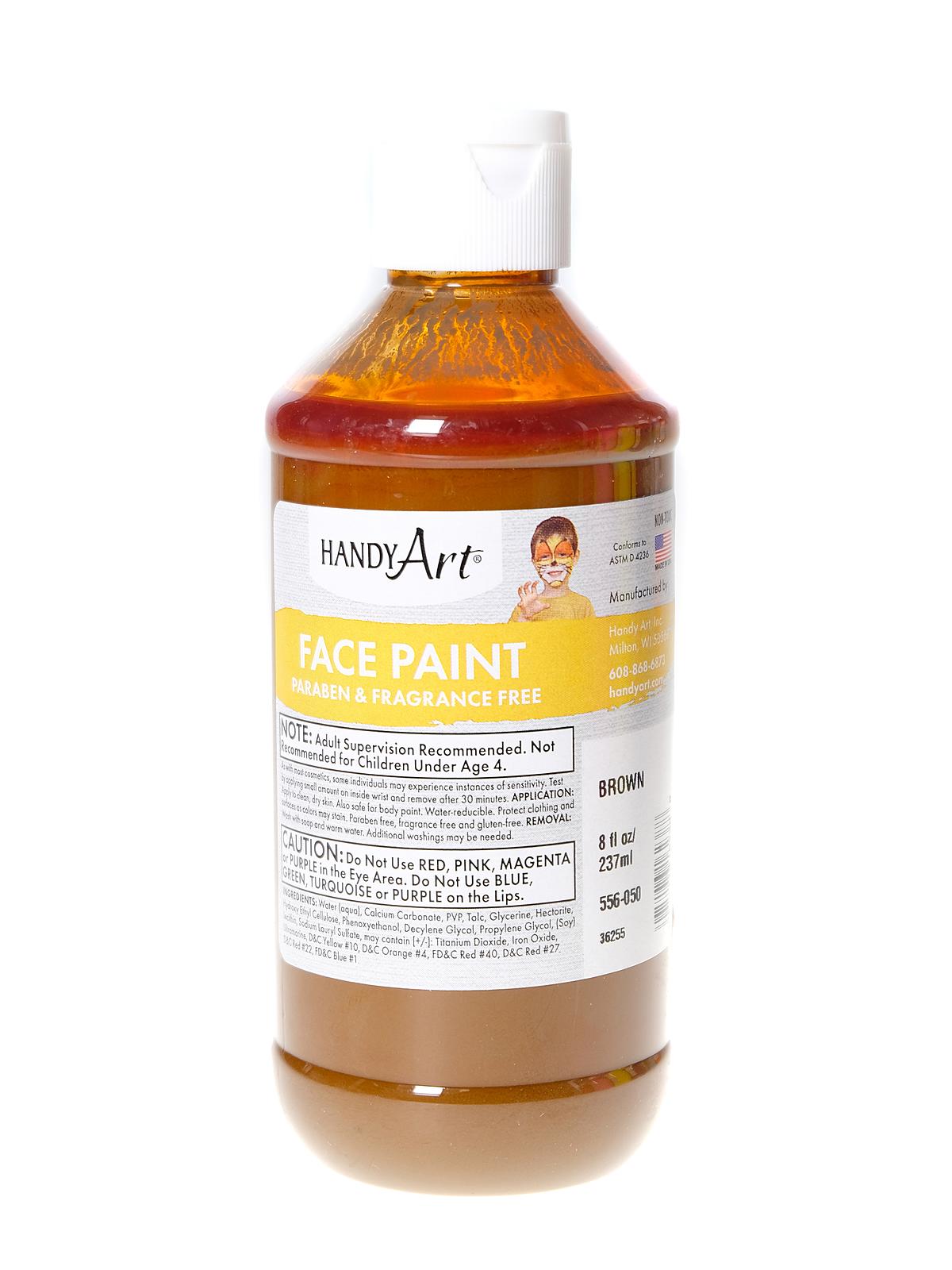 Face Paint Brown 8 Oz.