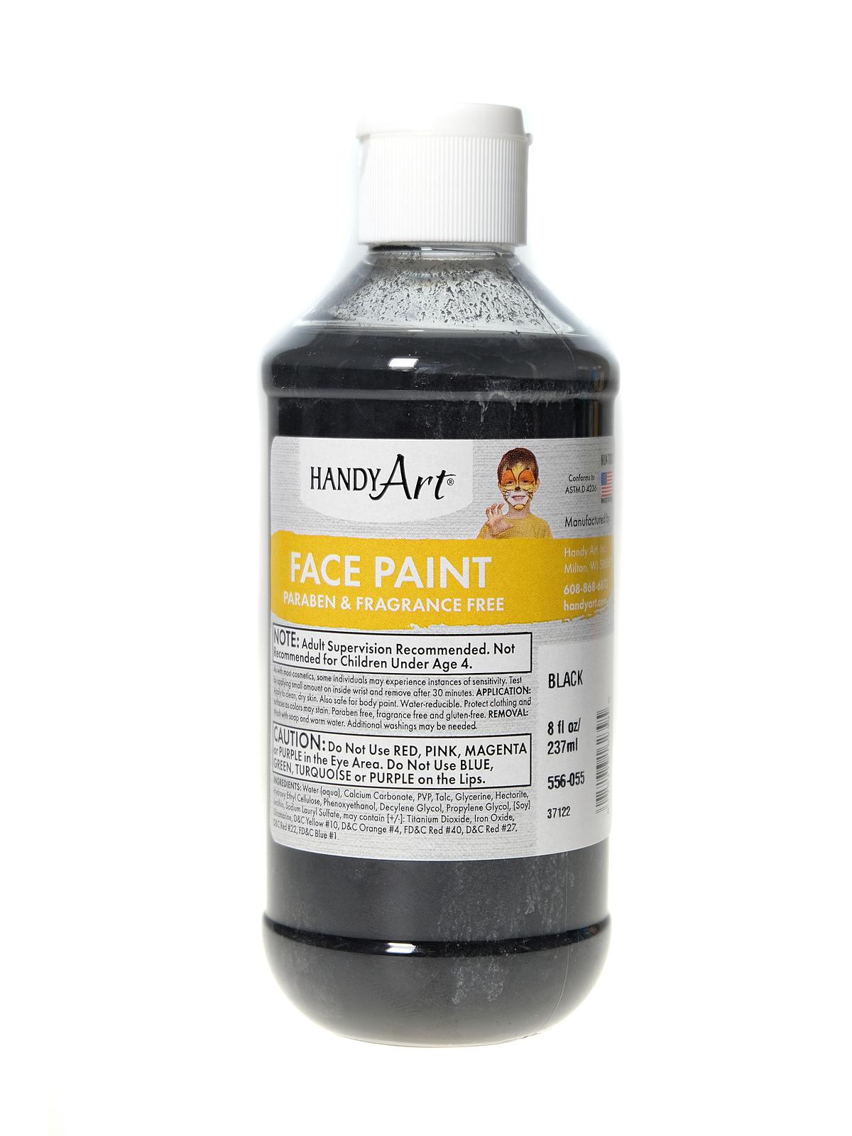 Face Paint Black 8 Oz.