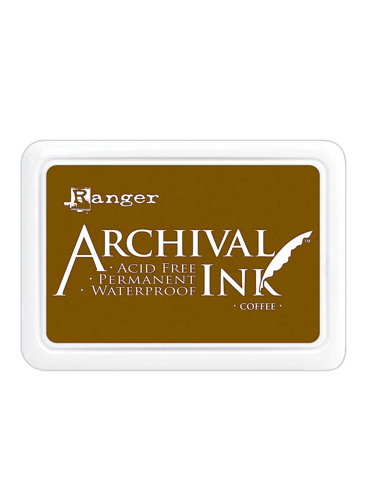 Archival Ink coffee 2 1 2 in. x 3 3 4 in. pad