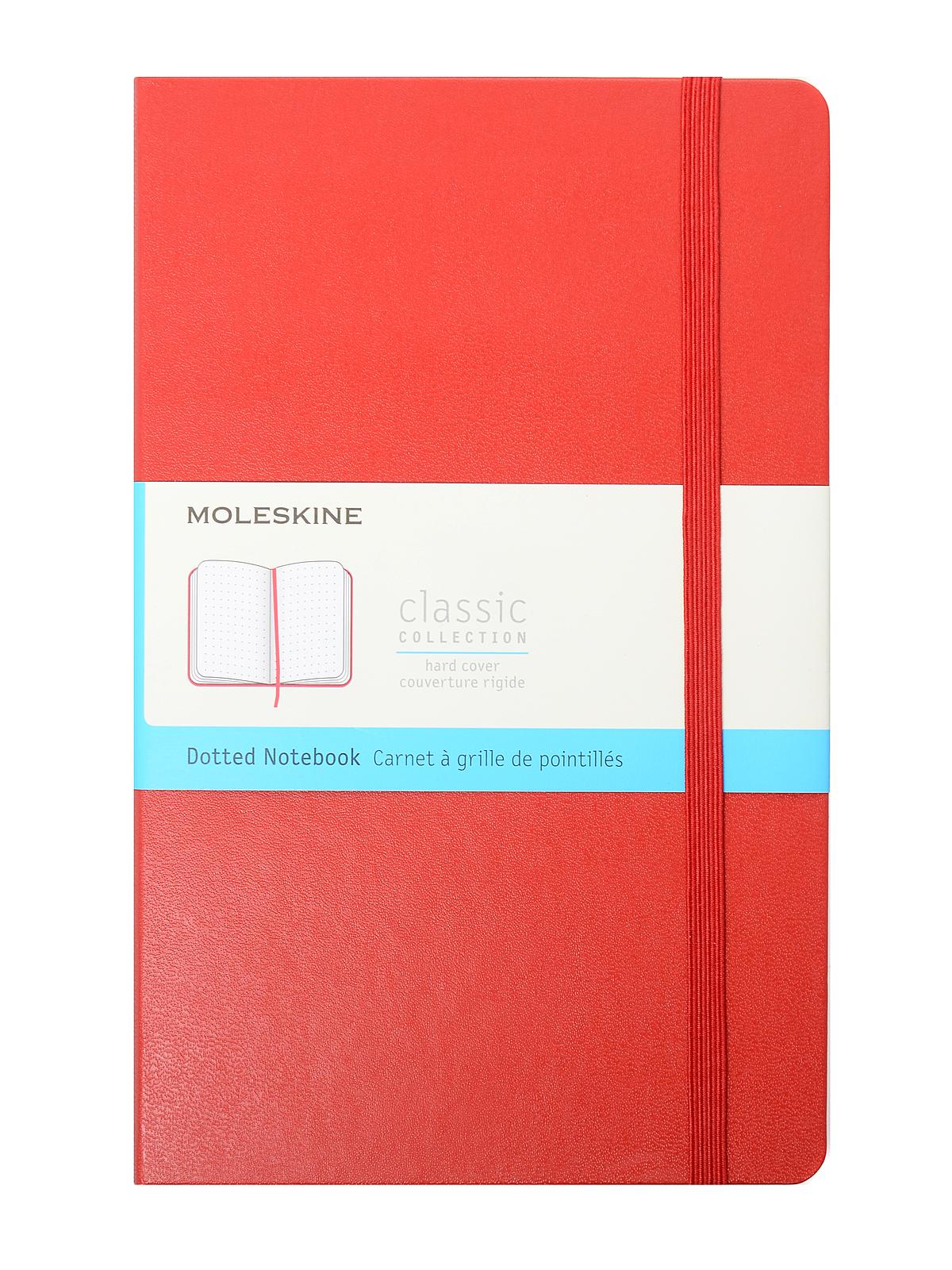 Classic Hard Cover Notebooks red 5 in. x 8 1 4 in. 240 pages, dotted