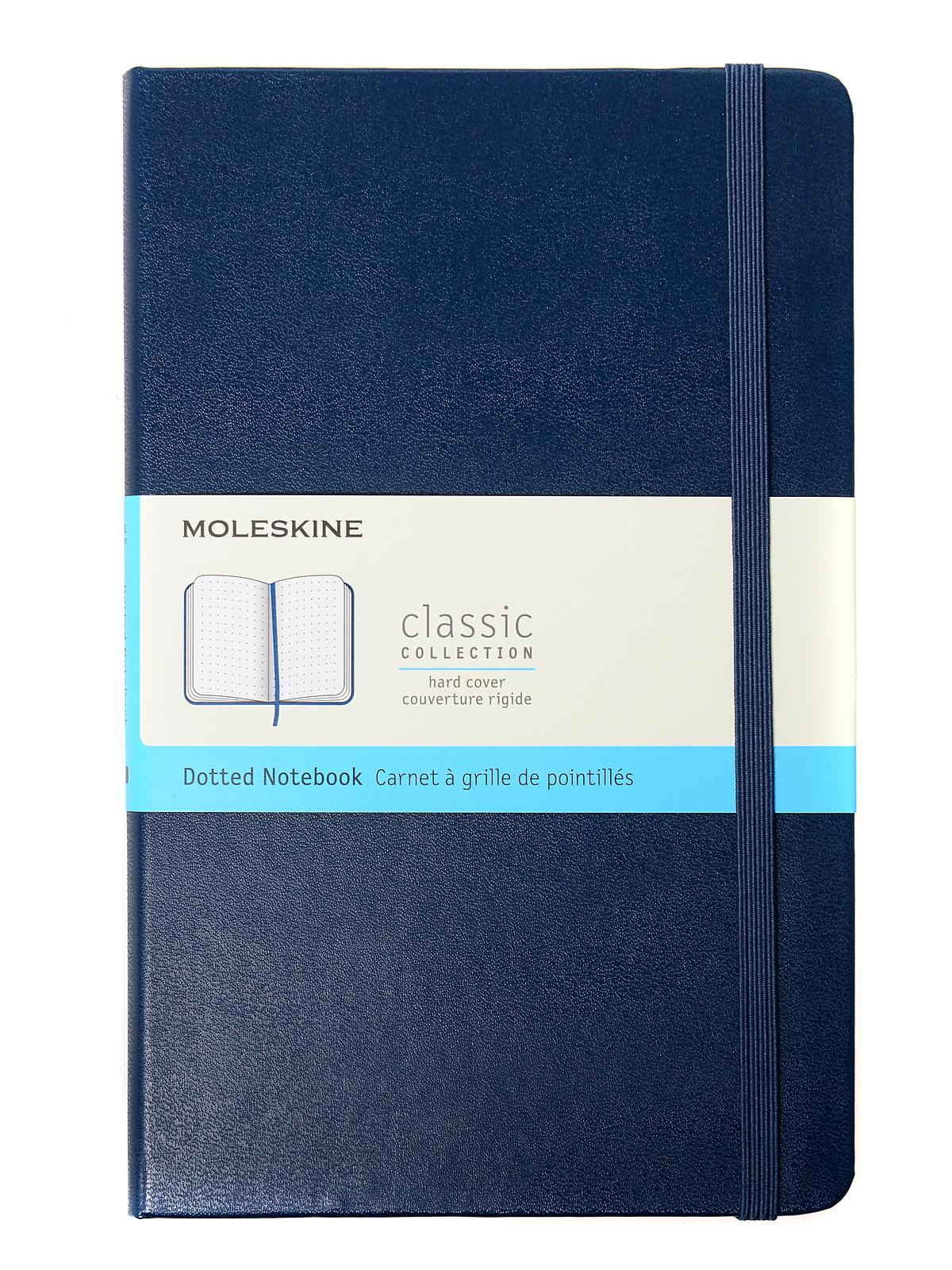Classic Hard Cover Notebooks Sapphire Blue 5 In. X 8 1 4 In. 240 Pages, Dotted