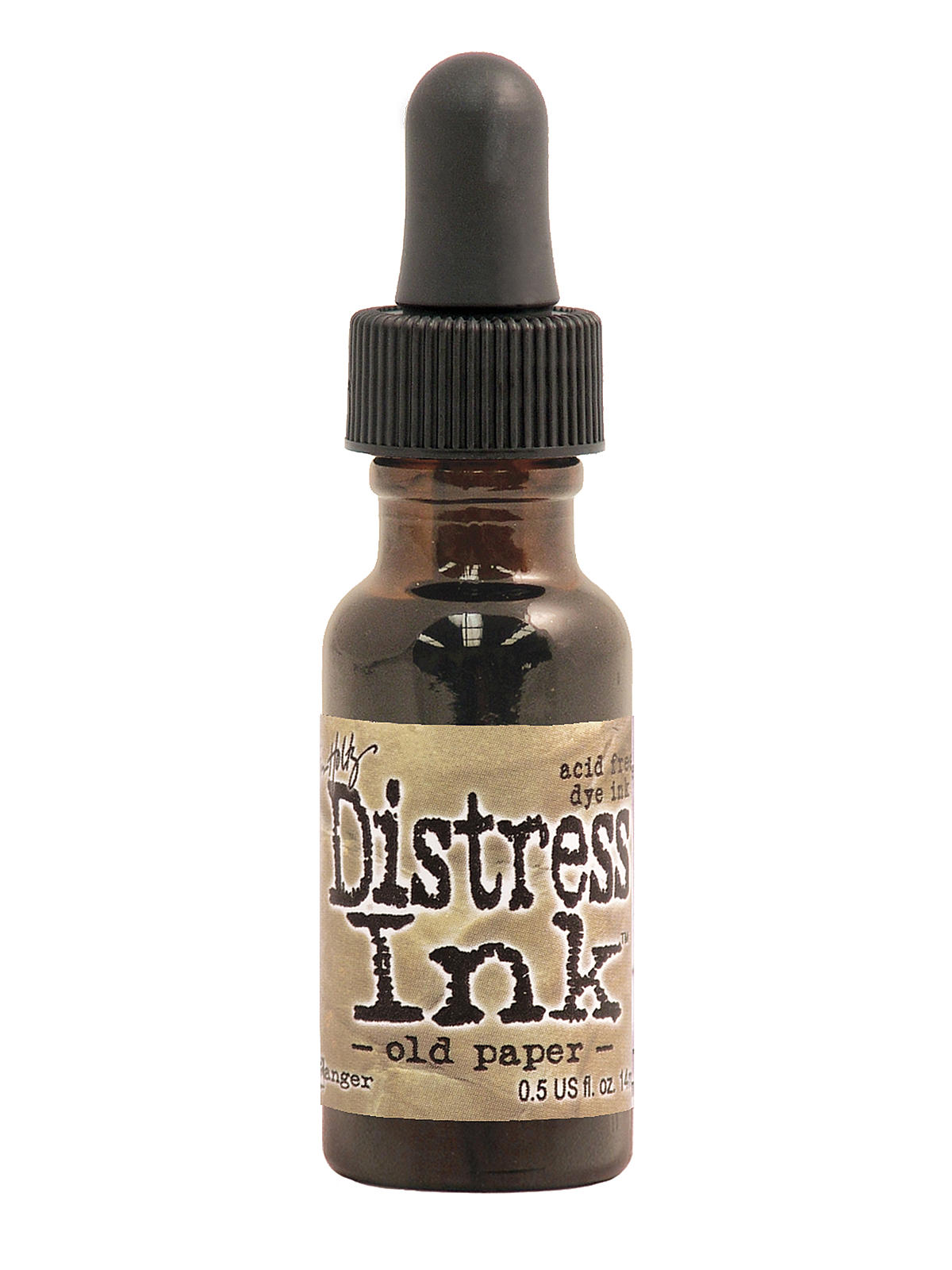 Tim Holtz Distress Ink old paper 0.5 oz. reinker bottle