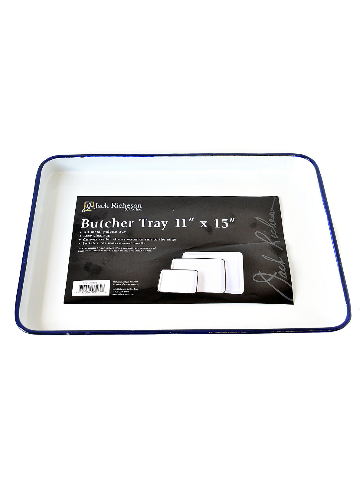 Butcher Tray 11 In. X 15 In. Oblong White