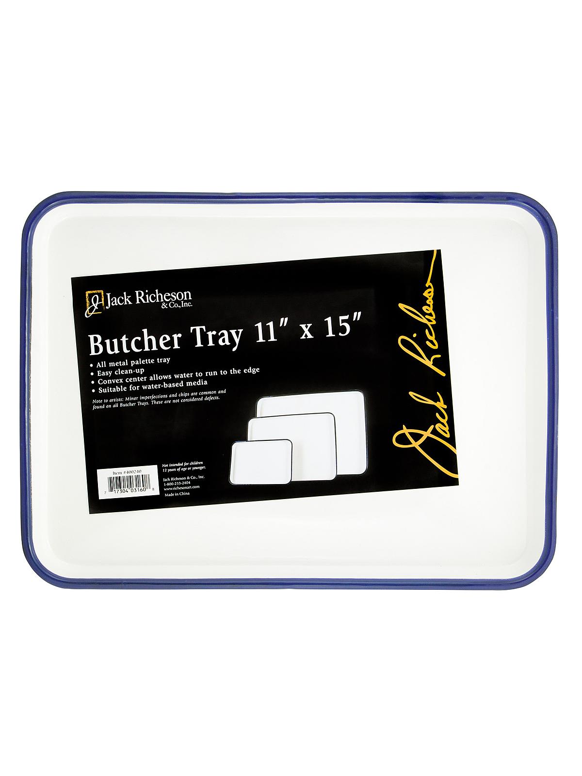 Butcher Tray 11 in. x 15 in. oblong white