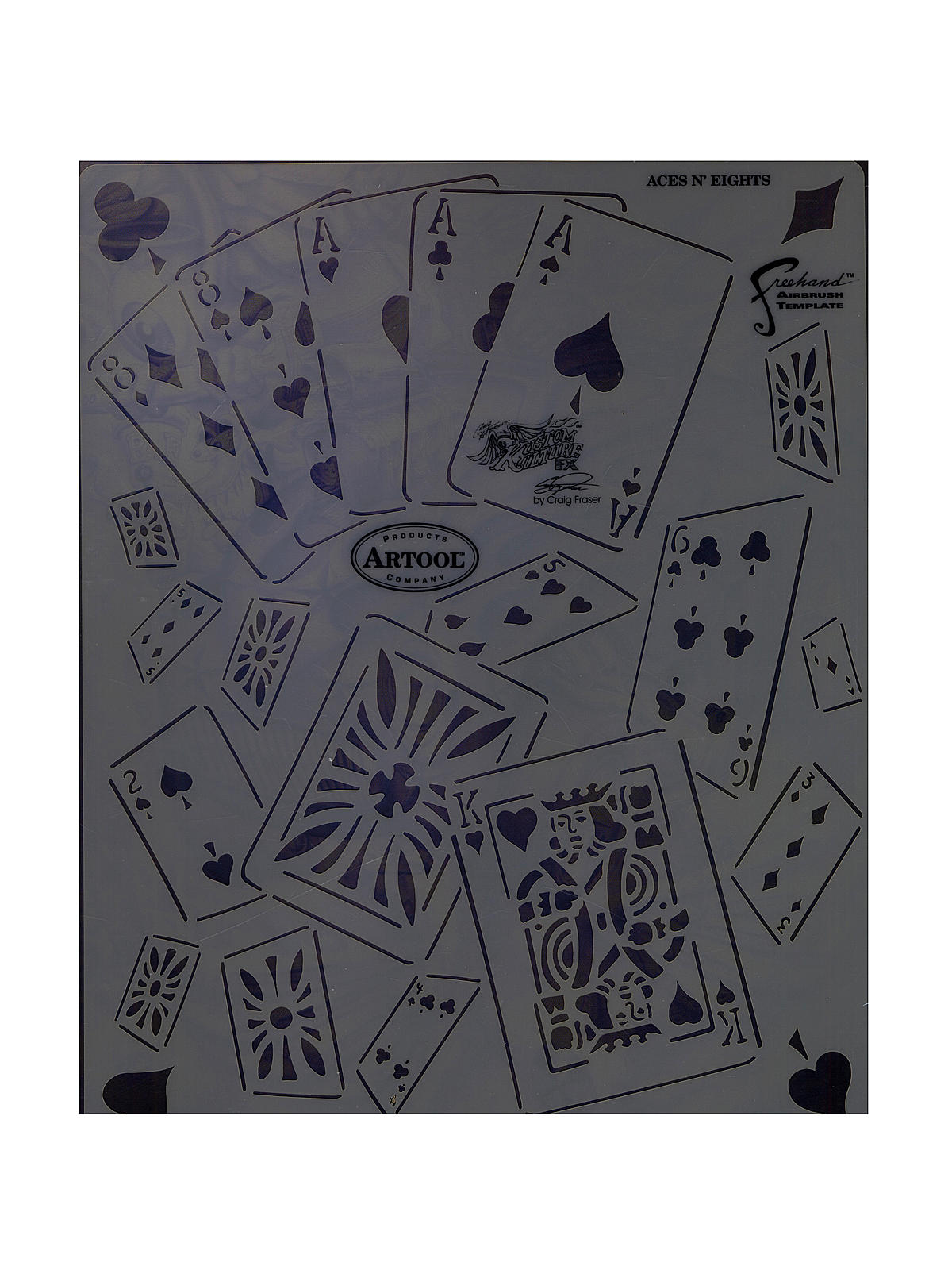 Kustom Kulture Freehand Airbrush Templates by Craig Fraser Aces n' Eights 8 in. x 10 in.