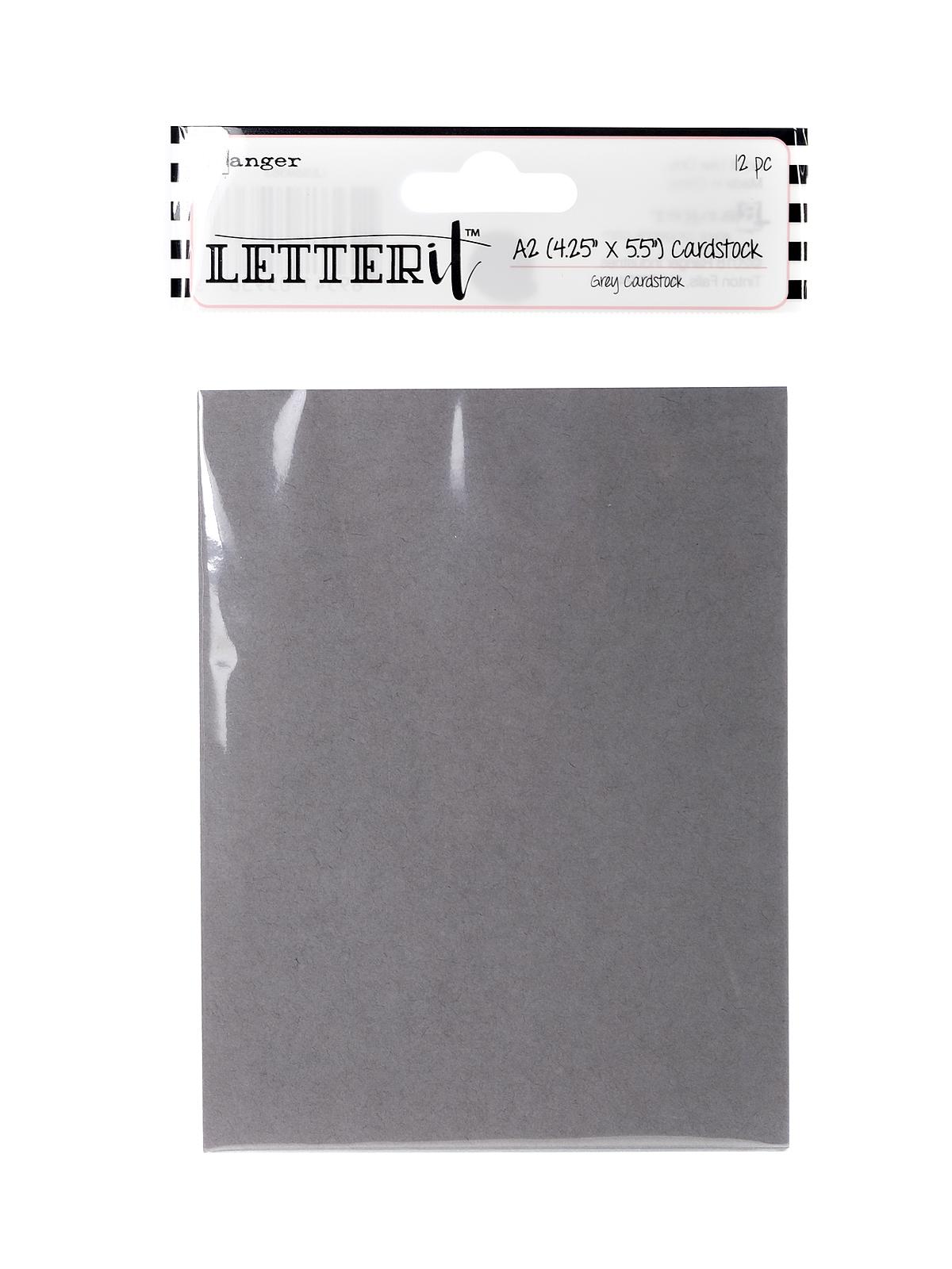 Letter It Surfaces cardstock grey 4 1 4 in. x 5 1 2 in.