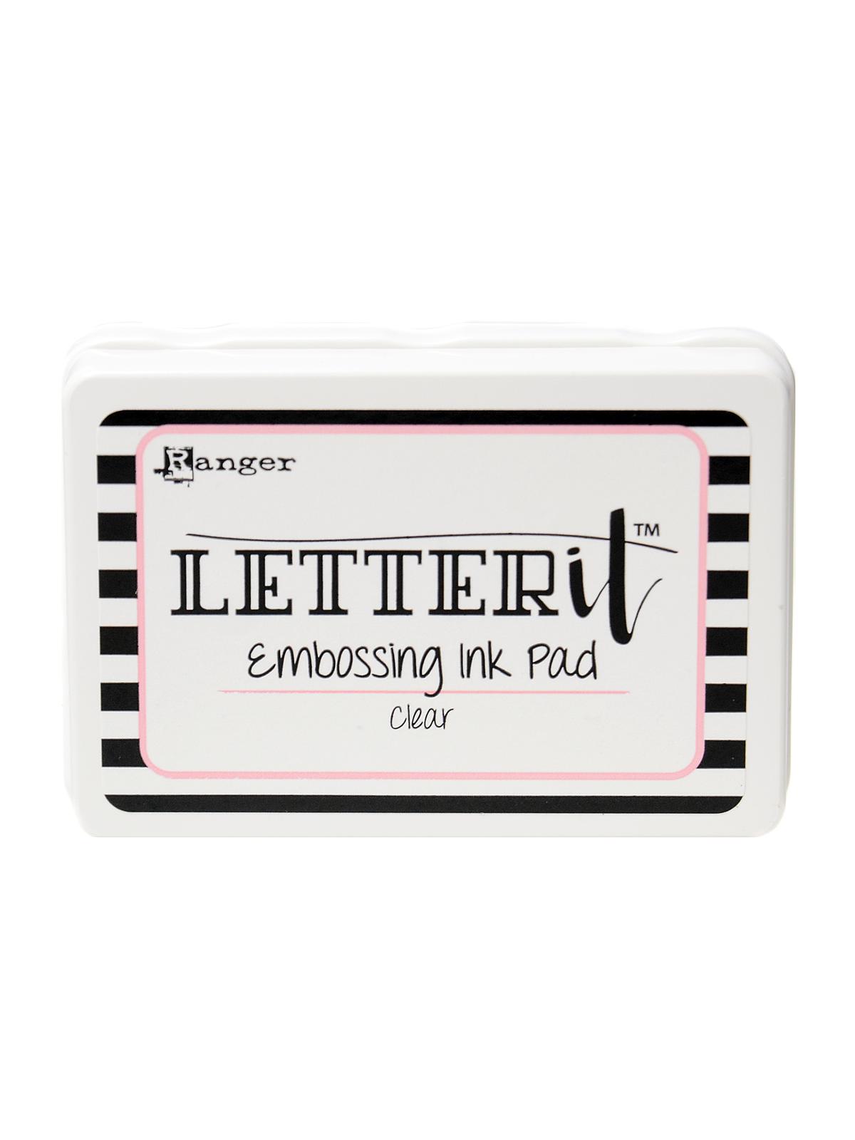 Letter It Embossing Ink Pad clear 3 in. x 2 in.