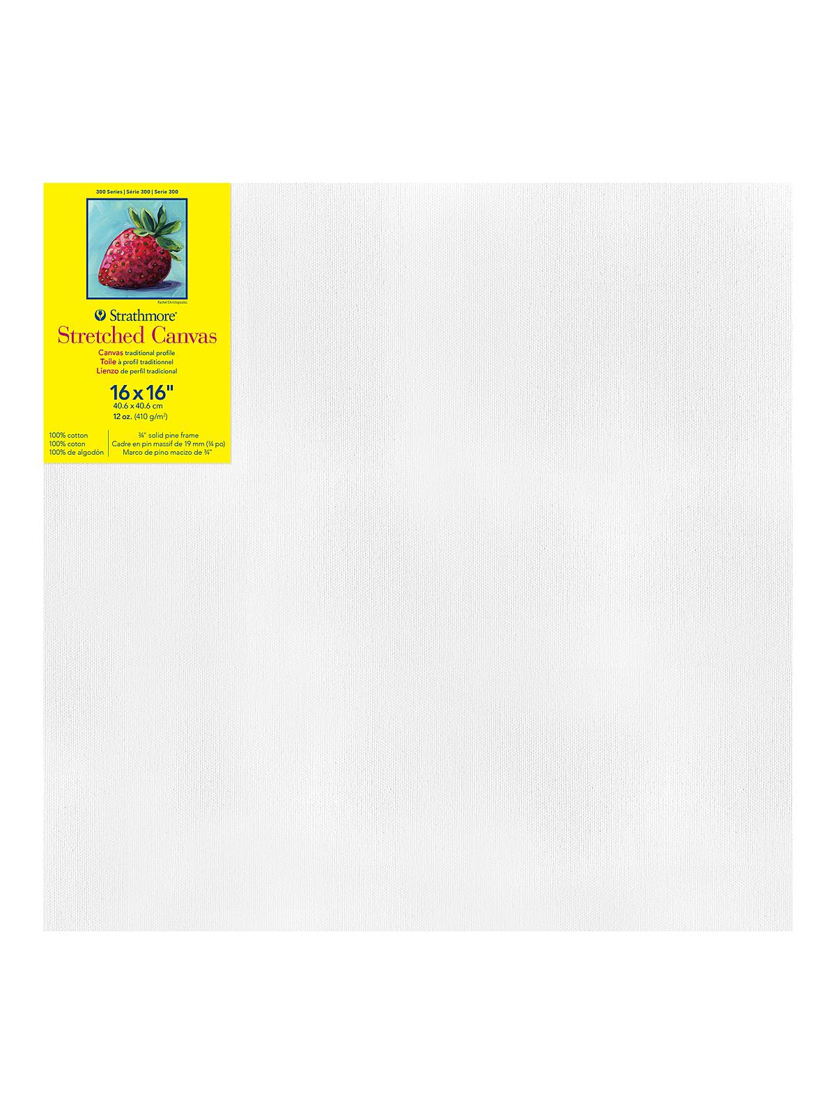 300 Series Stretched Canvas 16 in. x 16 in. traditional 3 4 in.