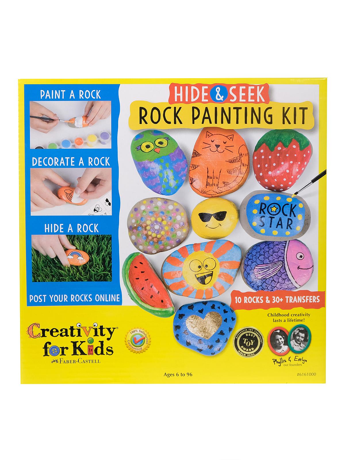 Hide & Seek Rock Painting each