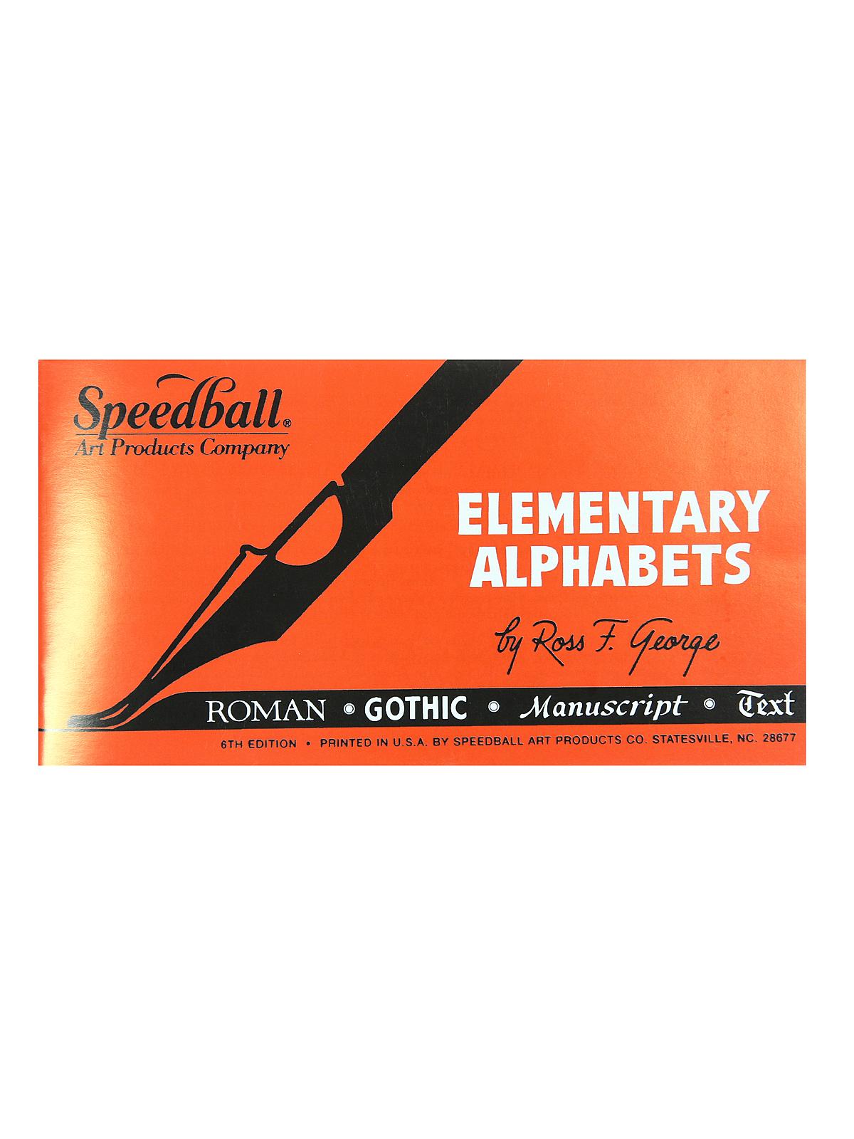 Lettering Books elementary alphabets, 6th edition, 24 pages