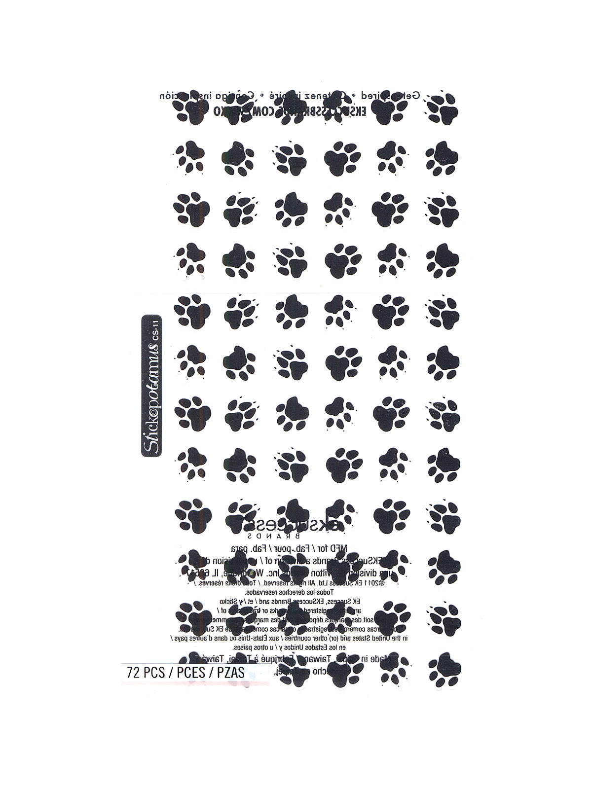 Classic Stickers animal tracks 72 pieces