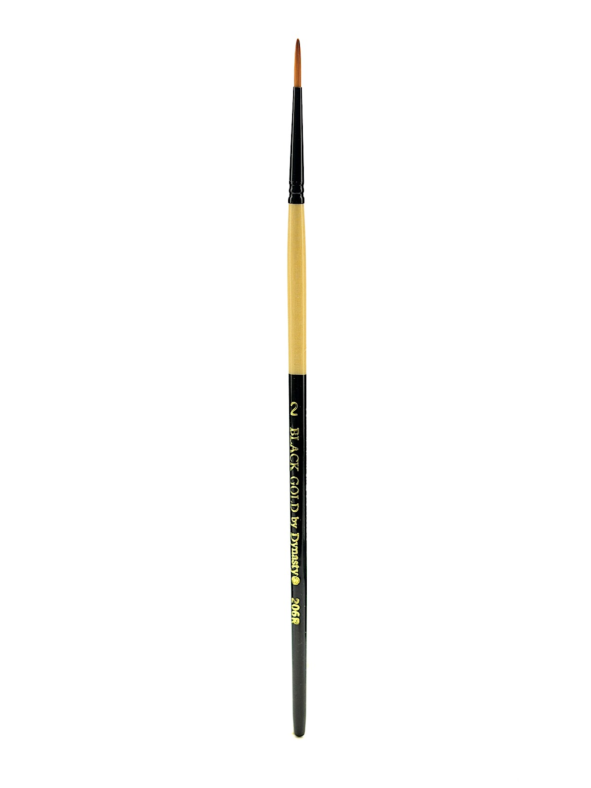 Black Gold Series Synthetic Brushes Short Handle 2 round