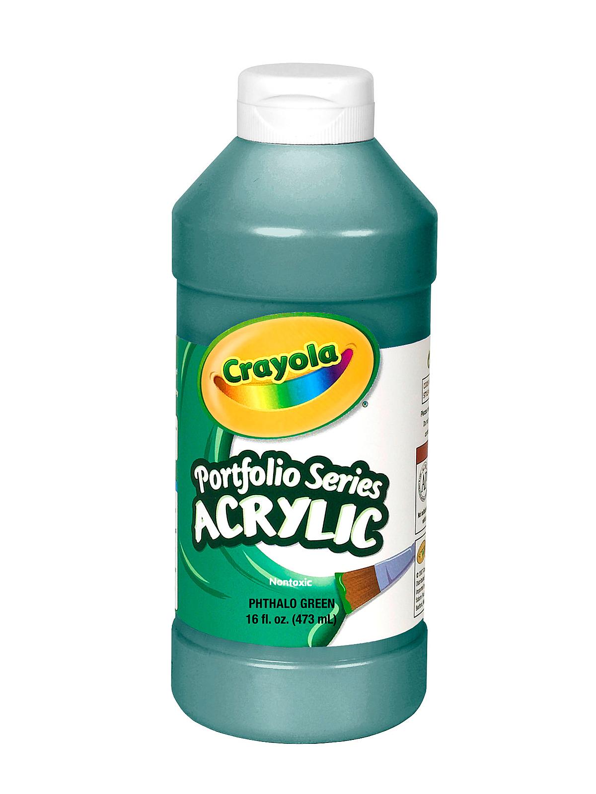 Portfolio Series Acrylic Paint Phthalo Green 16 Oz.