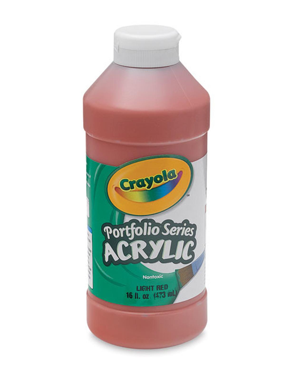 Portfolio Series Acrylic Paint Light Red 16 Oz.