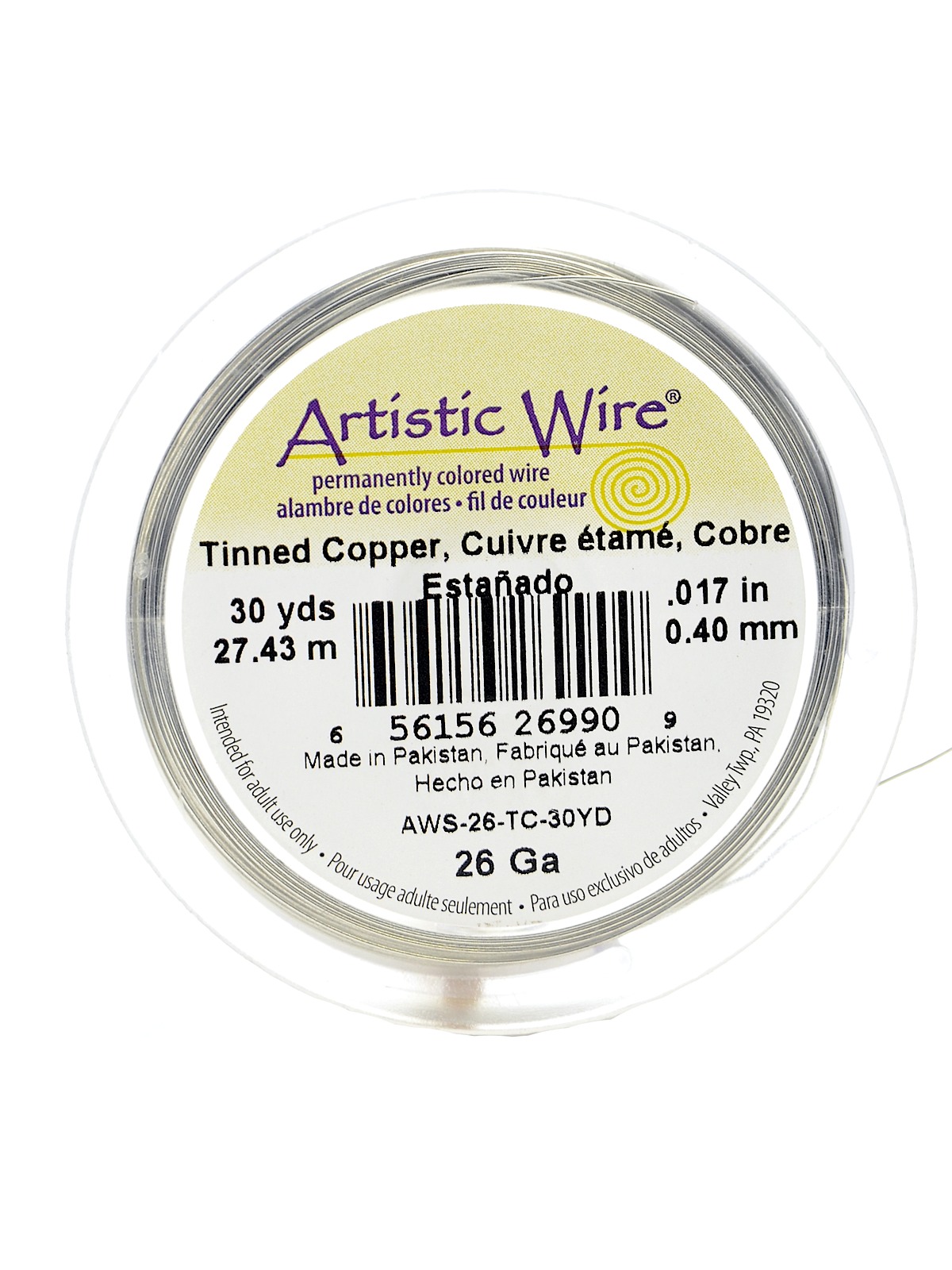 Spools 30 yd. tinned copper 26 gauge