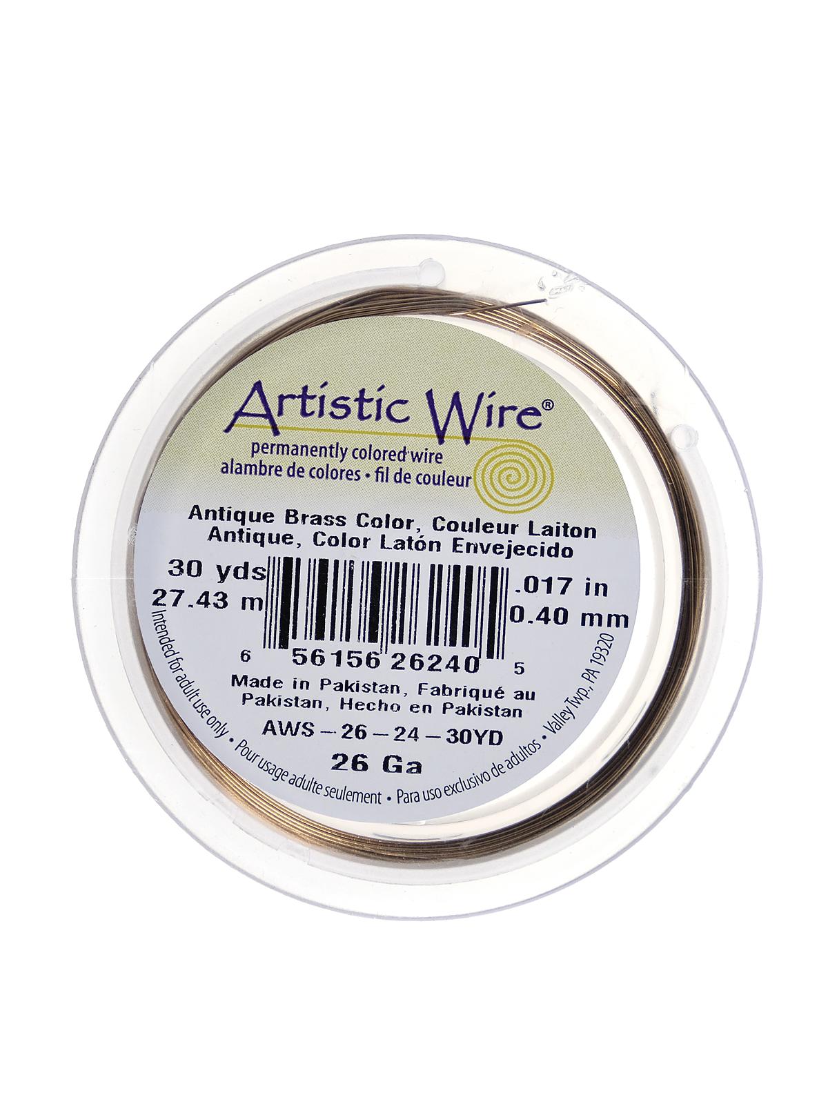 Spools 30 yd. antique brass 26 gauge