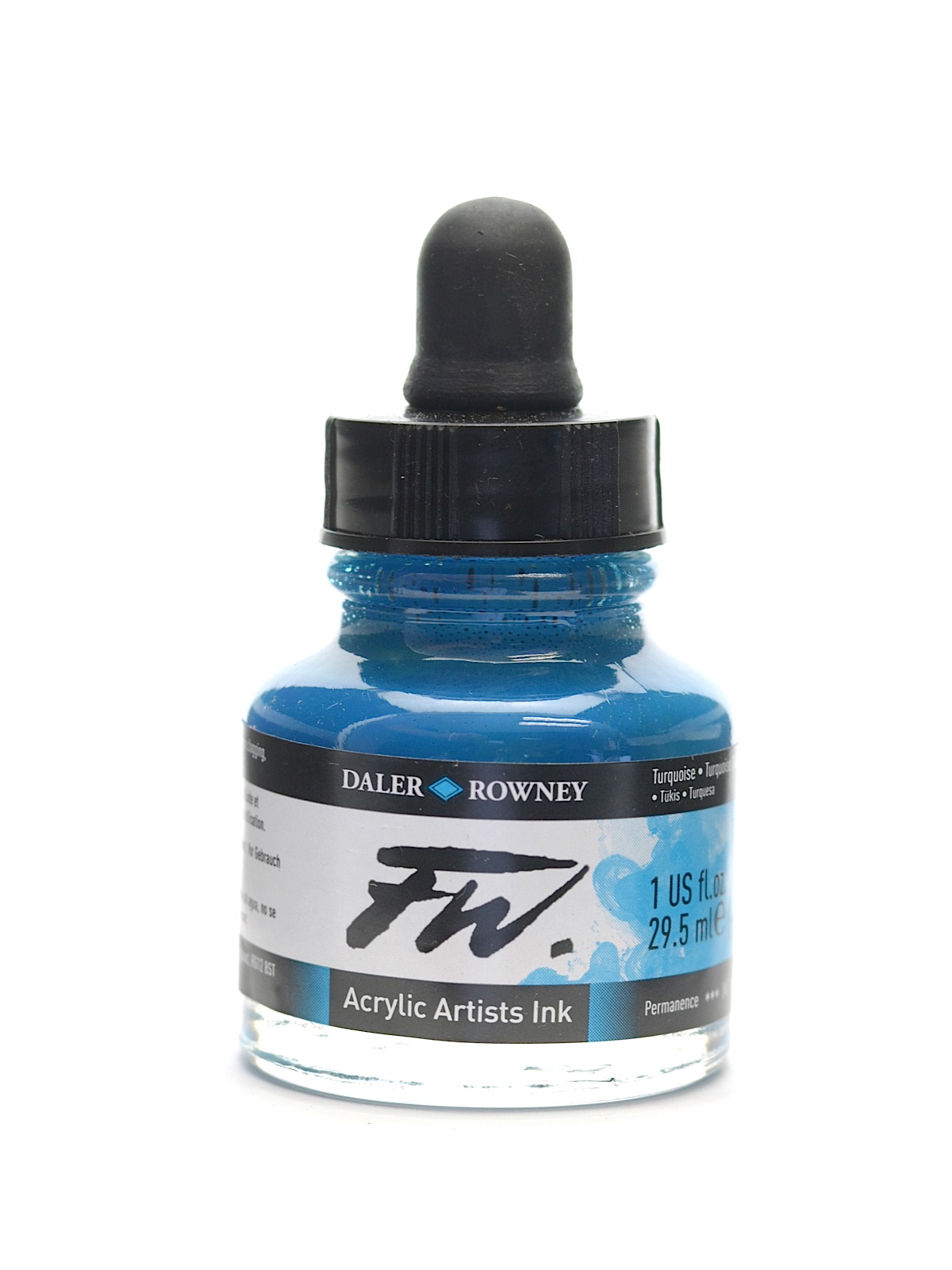 FW Artists' Ink turquoise 1 oz.