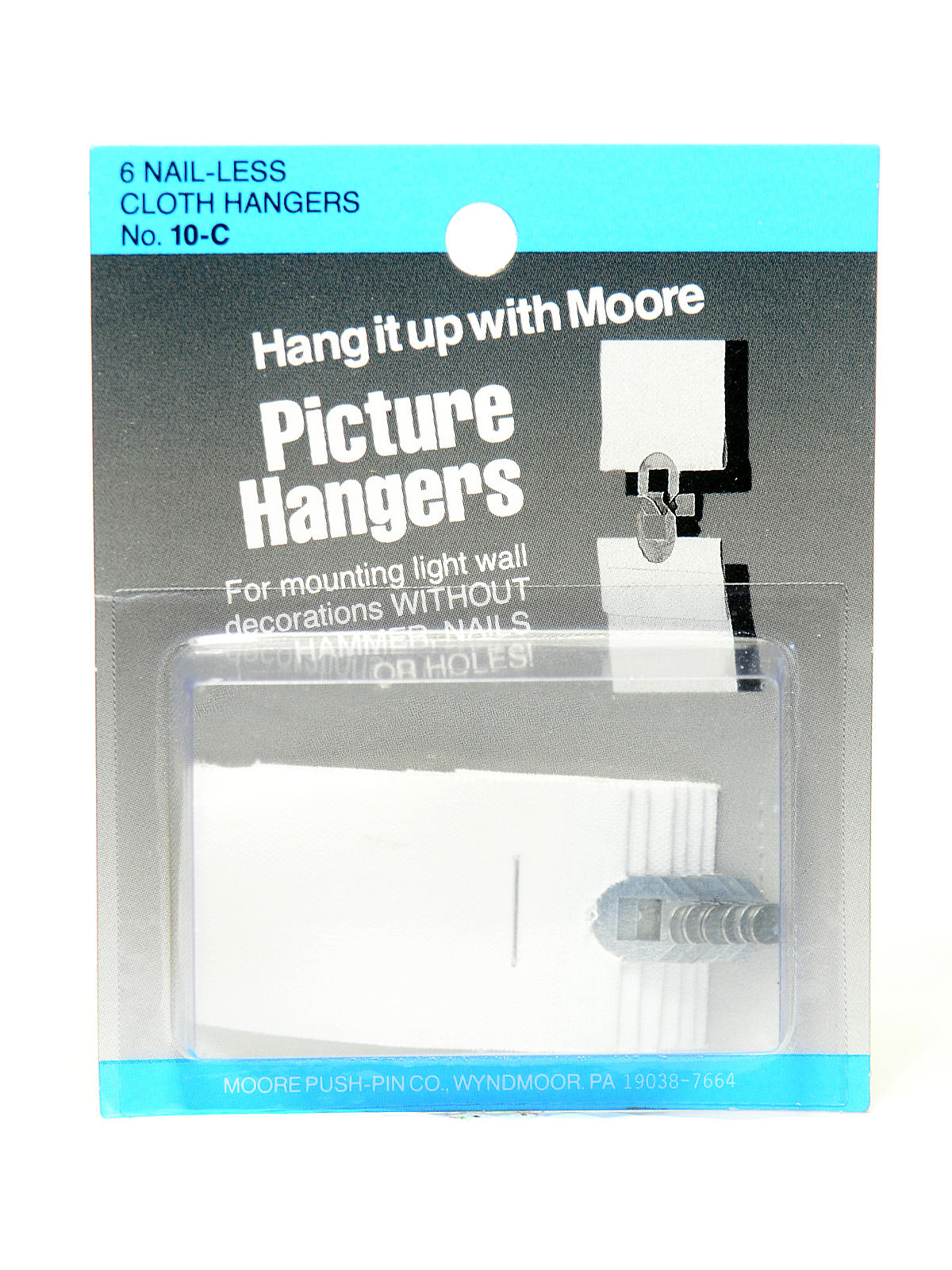 Nail-less Cloth Picture Hangers Pack Of 6