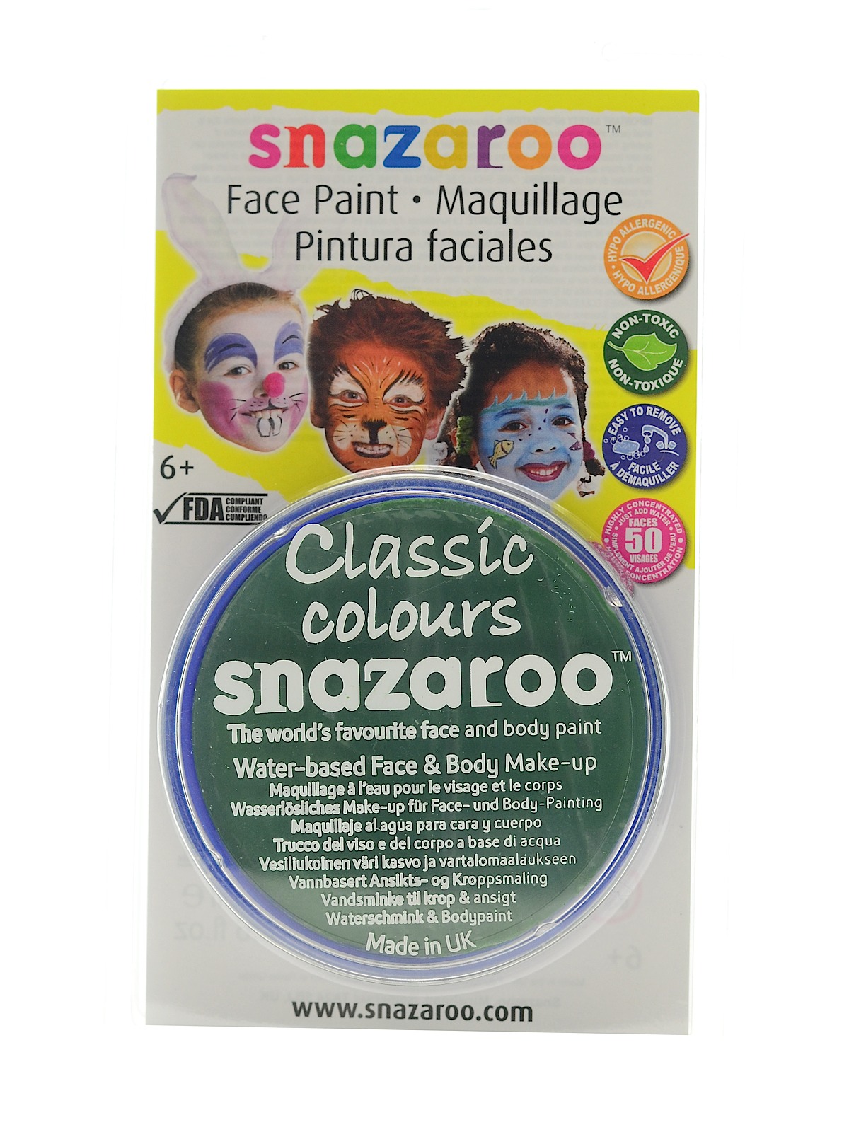 Face Paint Colors Grass Green