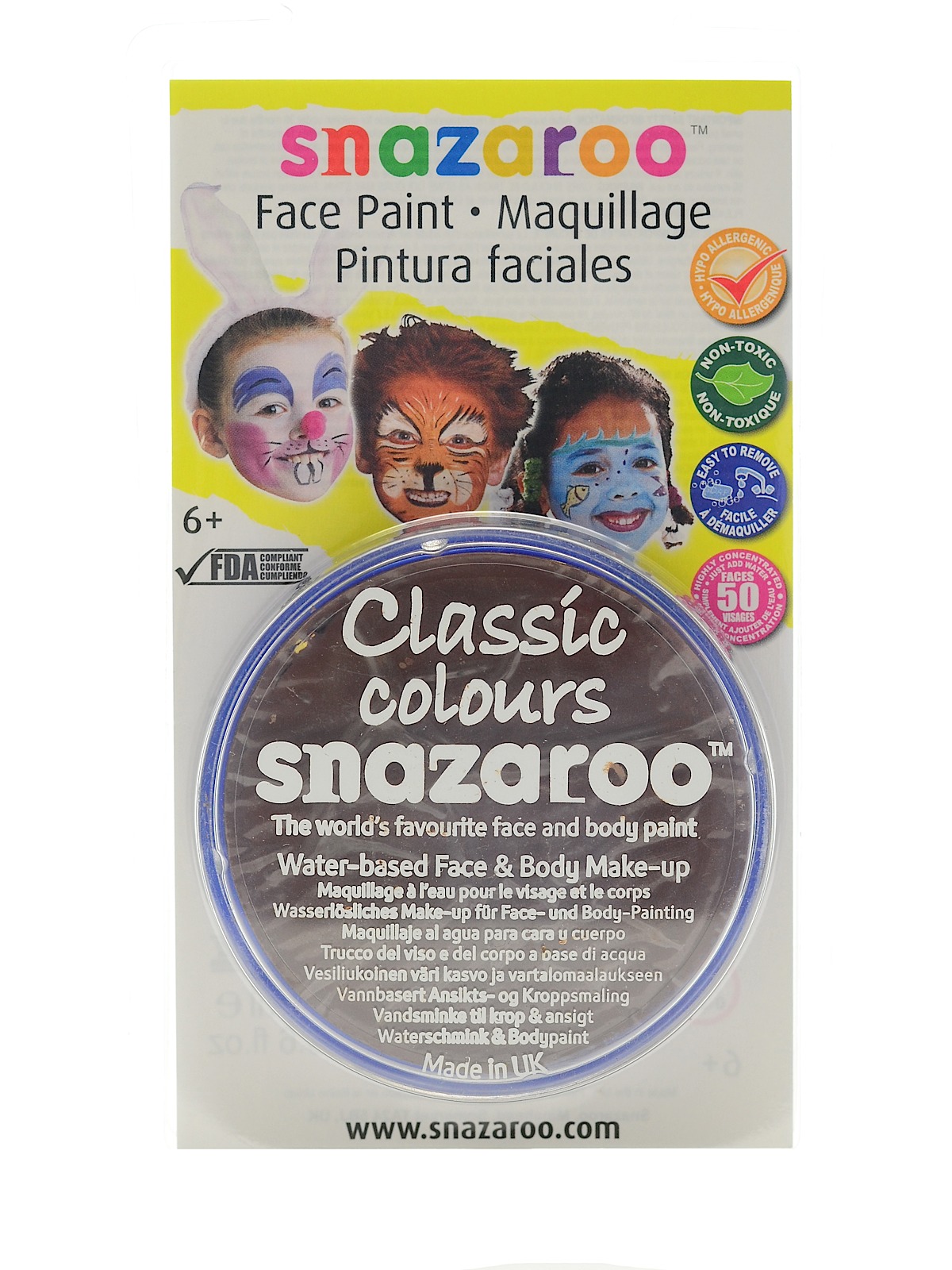 Face Paint Colors light brown