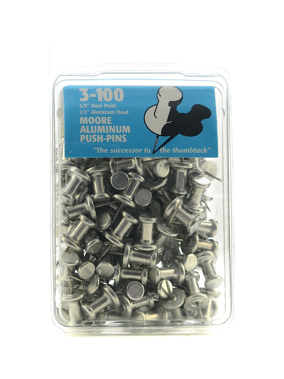 Push Pins 3 8 In. Aluminum Pack Of 100