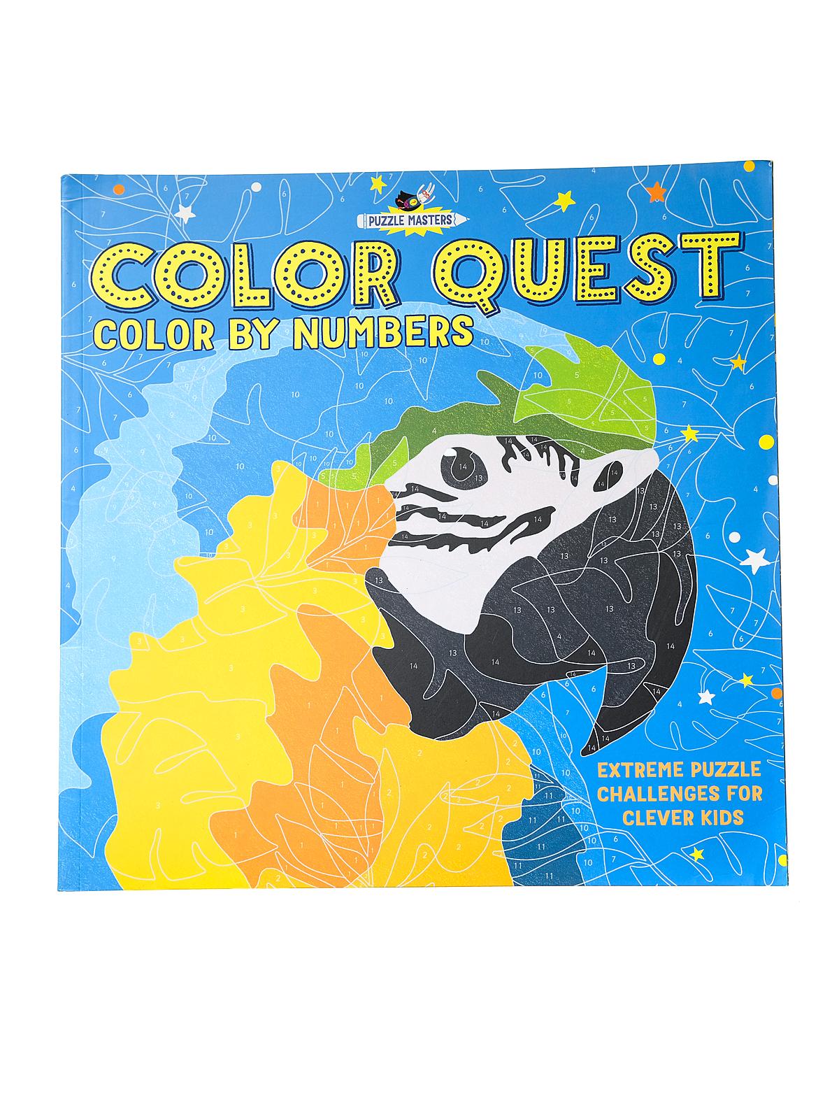 Color Quest Adult Coloring Book Color by Numbers