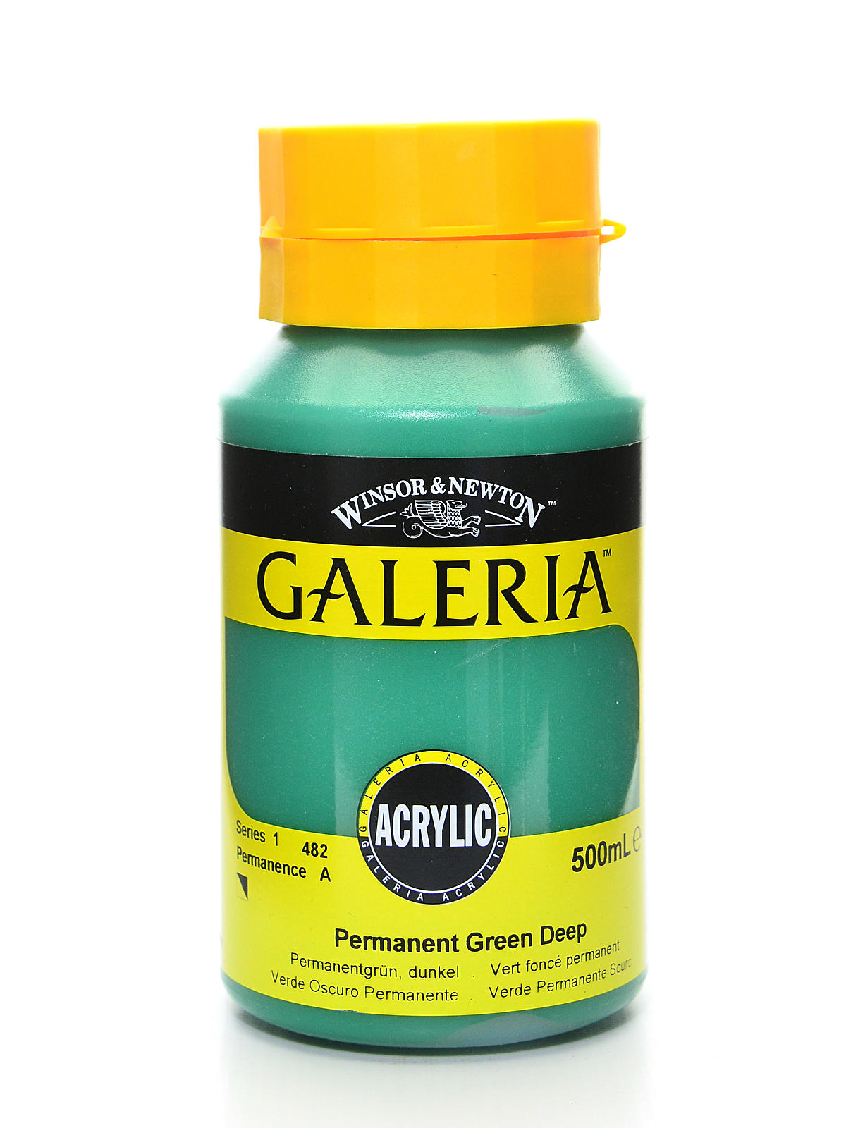 Galeria Flow Formula Acrylic Colours permanent green deep 500 ml 482