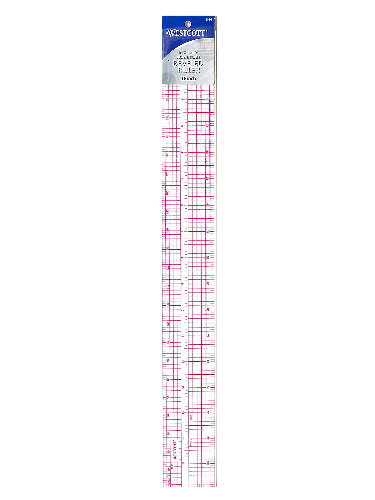 Graphic Art Rulers 2 In. X 18 In. Transparent