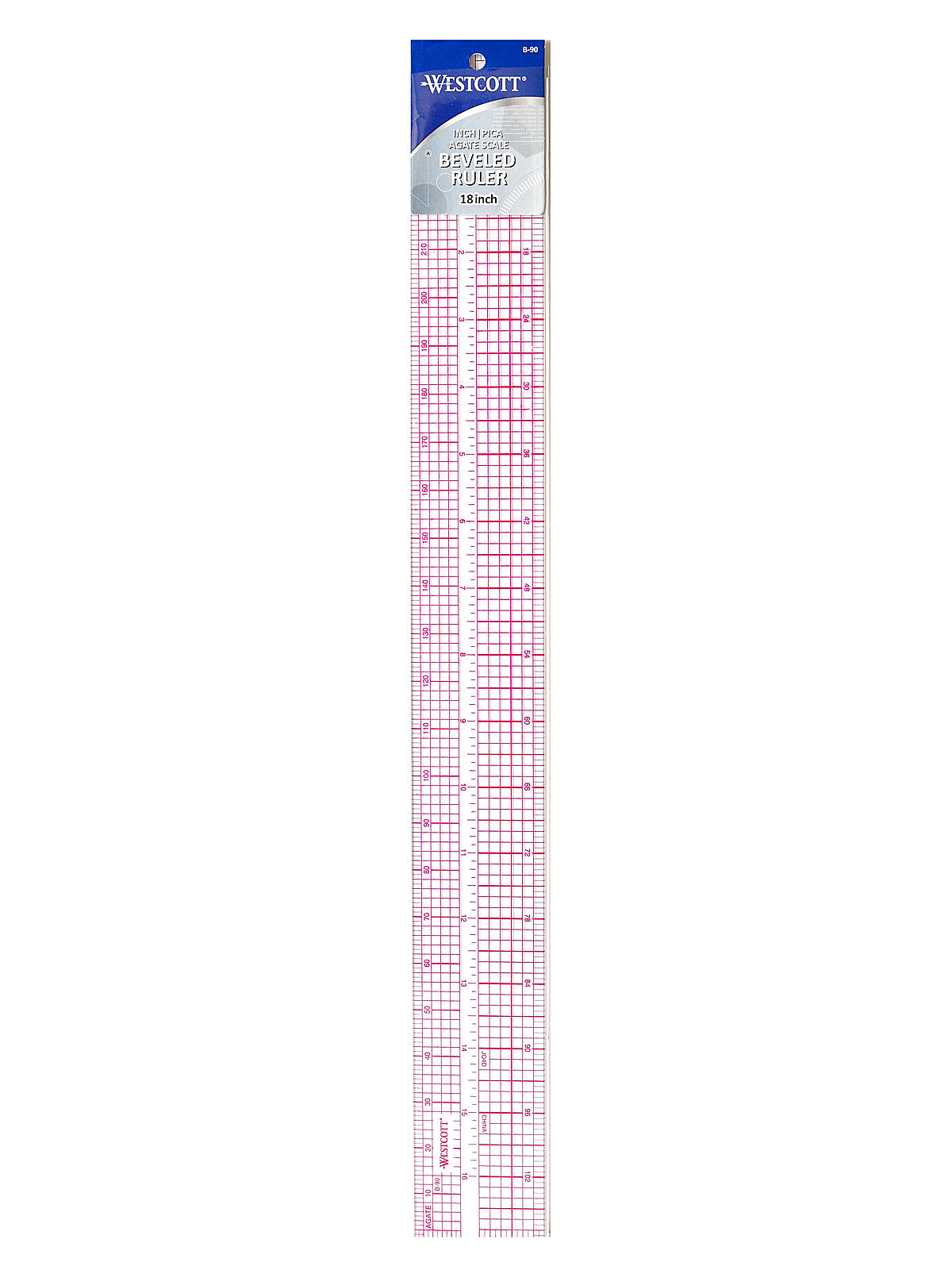 Graphic Art Rulers 2 in. x 18 in. transparent