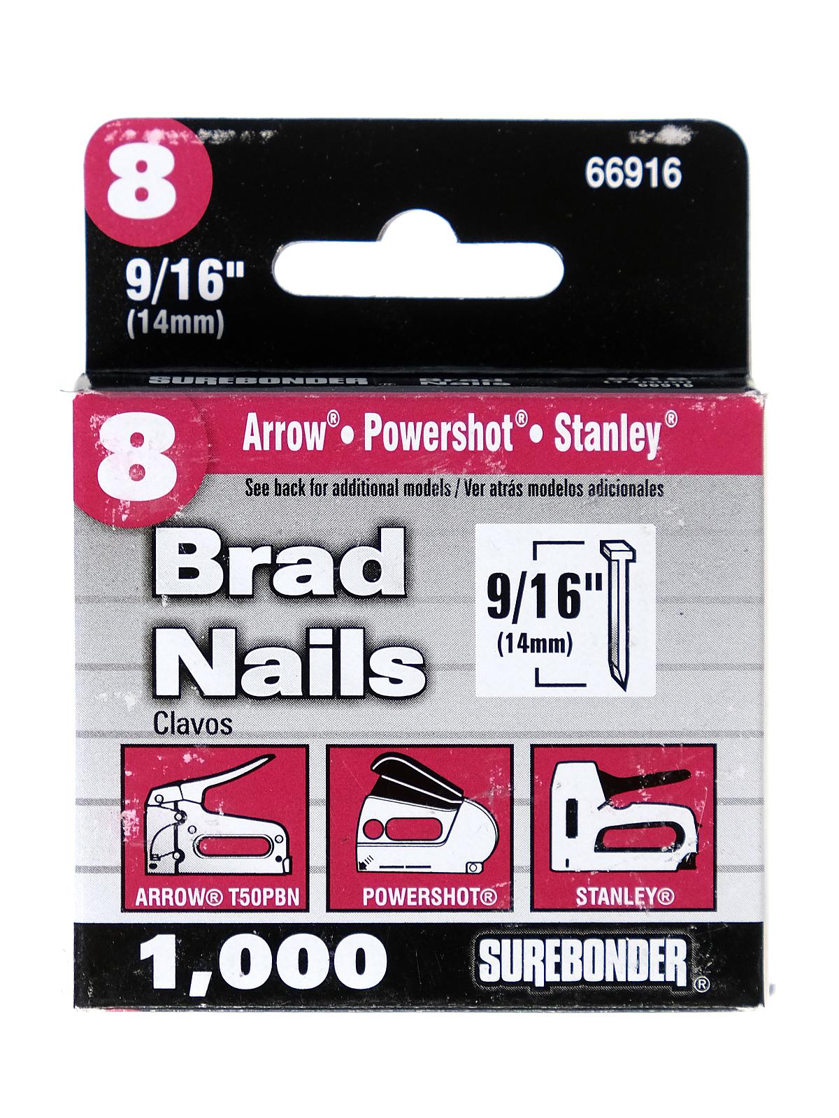 No. 8 Brad Nails 9 16 in. pack of 1000