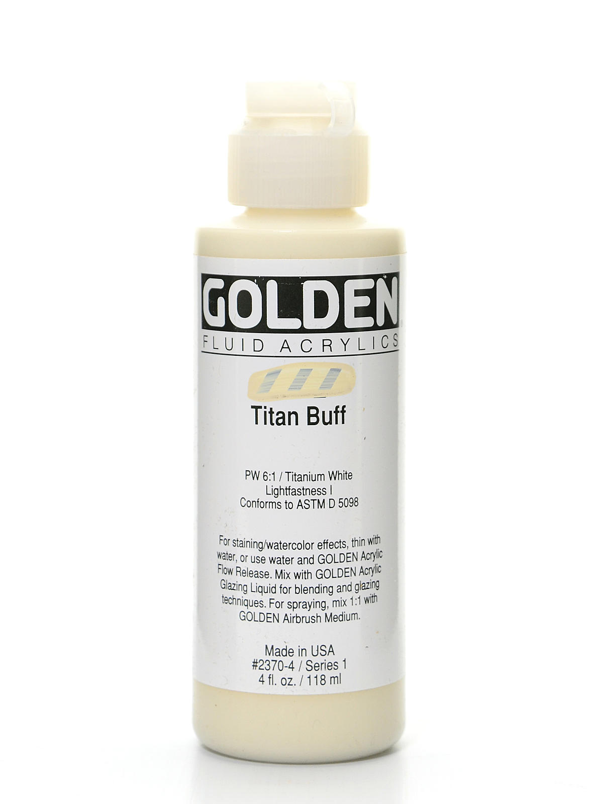 Fluid Acrylics titanium buff 4 oz.