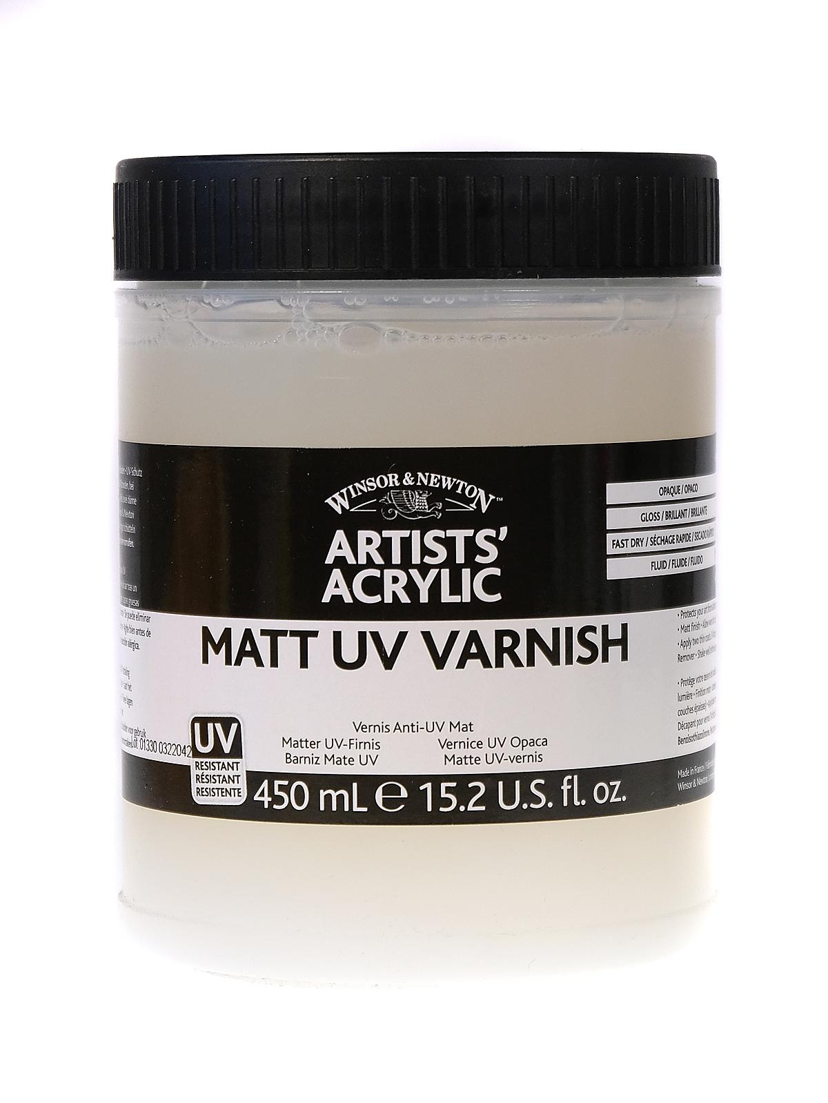 Artists' Acrylic UV Varnishes matt 450 ml jar