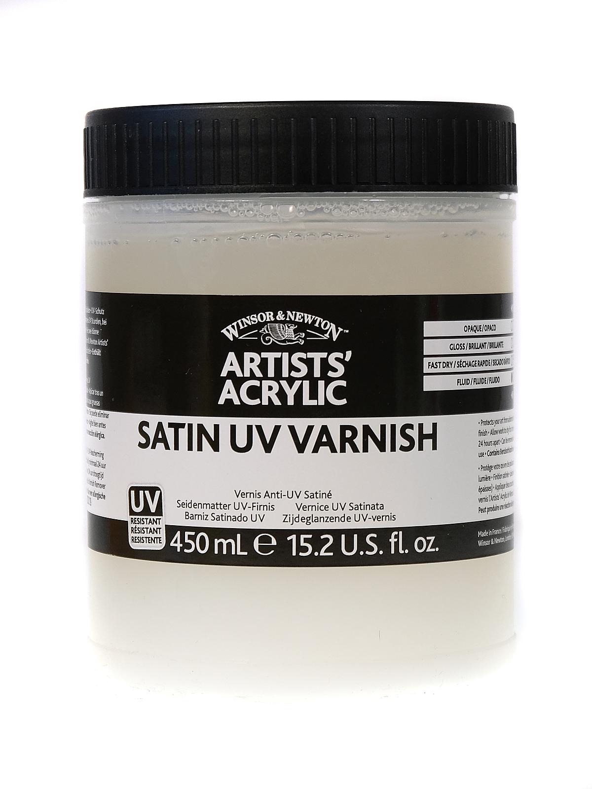 Artists' Acrylic UV Varnishes satin 450 ml jar
