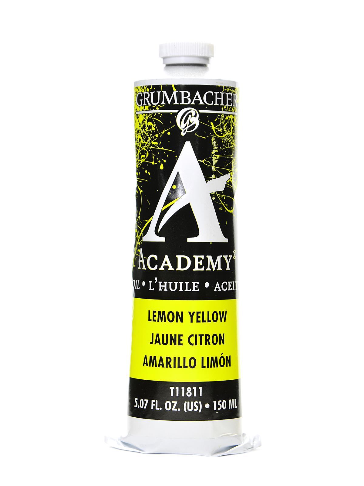 Academy Oil Colors lemon yellow 5.07 oz.