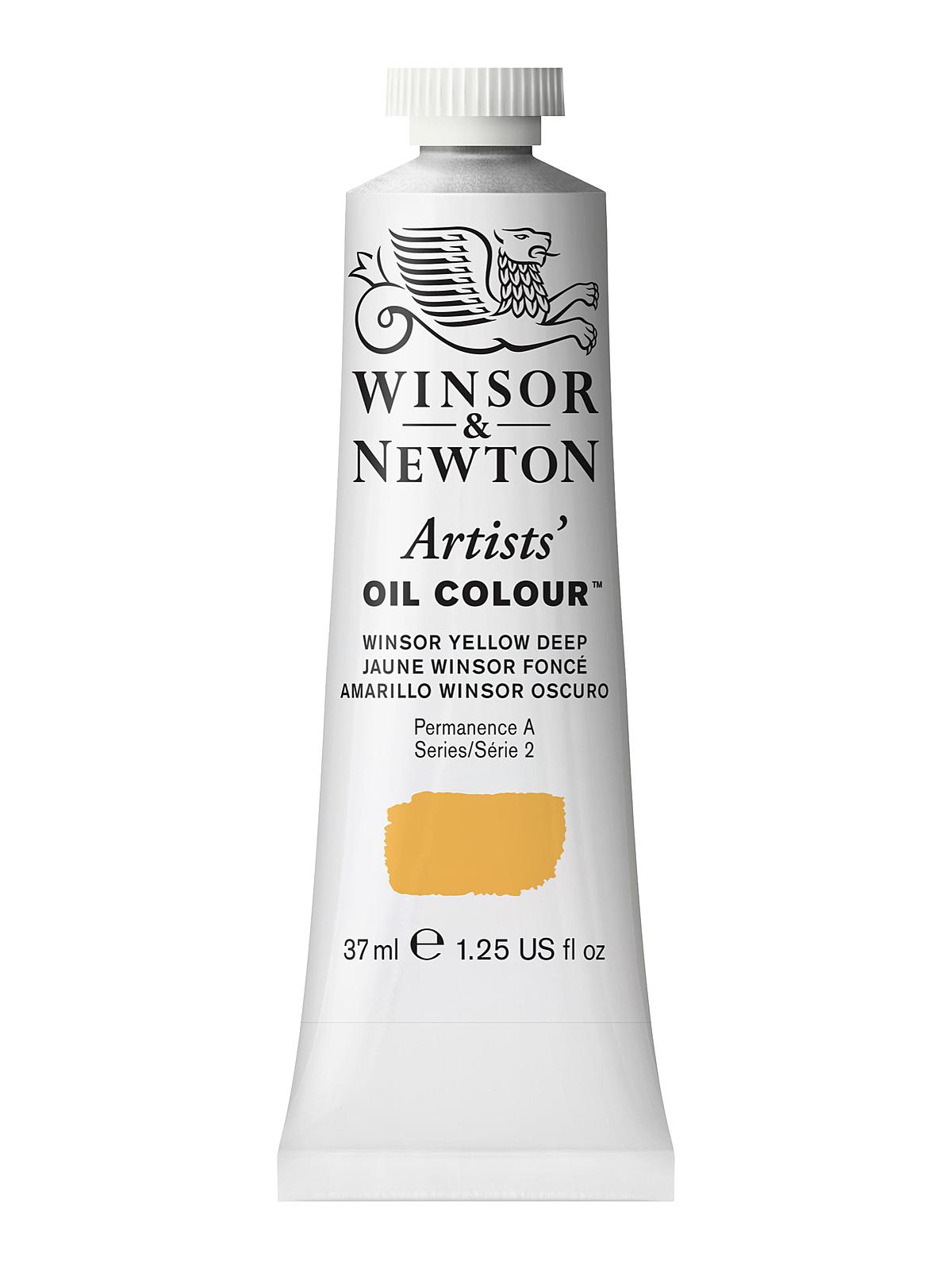Artists' Oil Colours Winsor yellow deep 731 37 ml