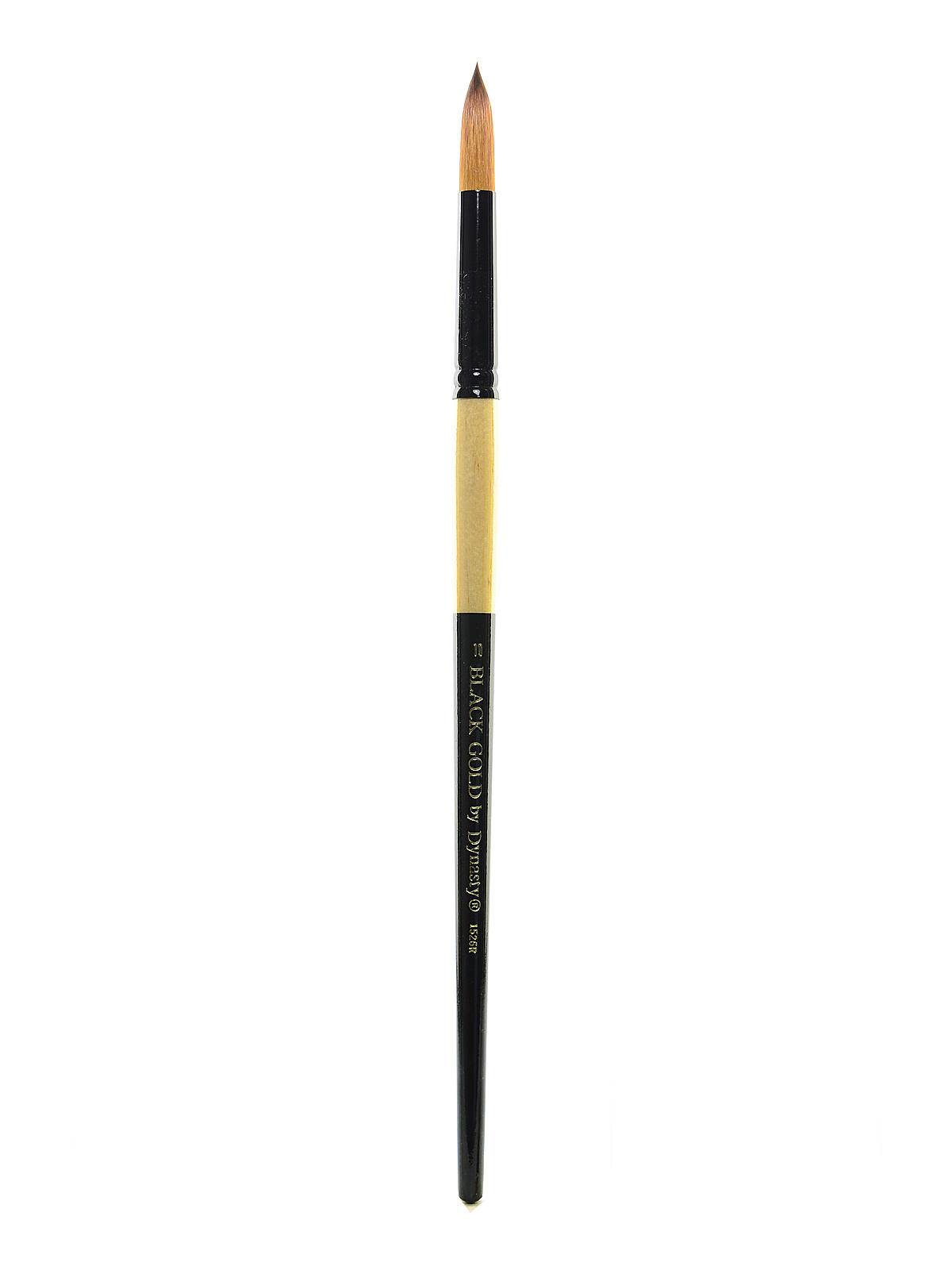 Black Gold Series Long Handled Synthetic Brushes 10 Round 1526r