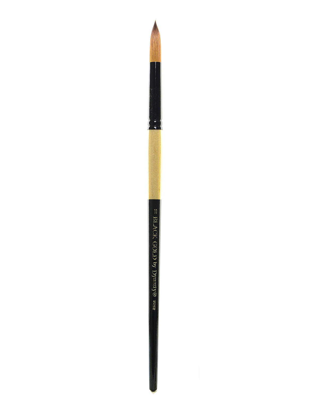 Black Gold Series Long Handled Synthetic Brushes 10 round 1526R