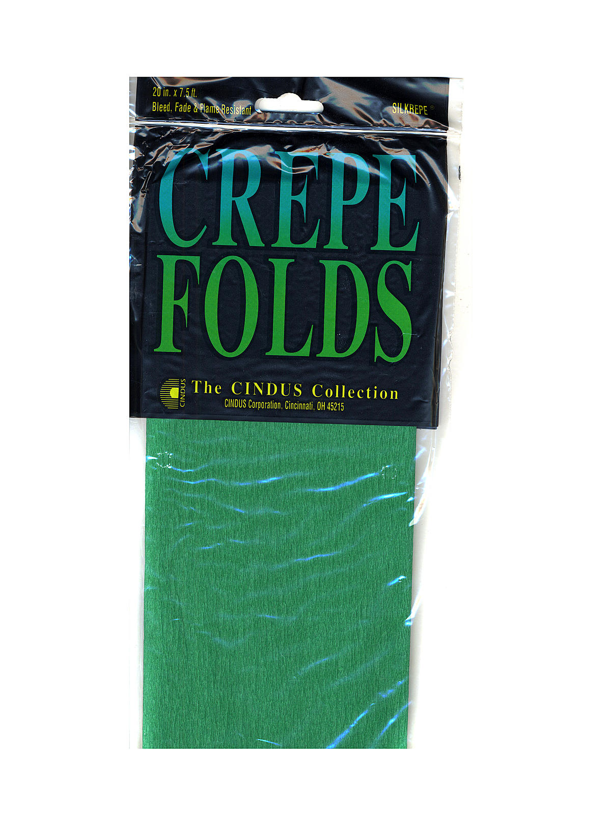 Crepe Paper Folds Emerald Green